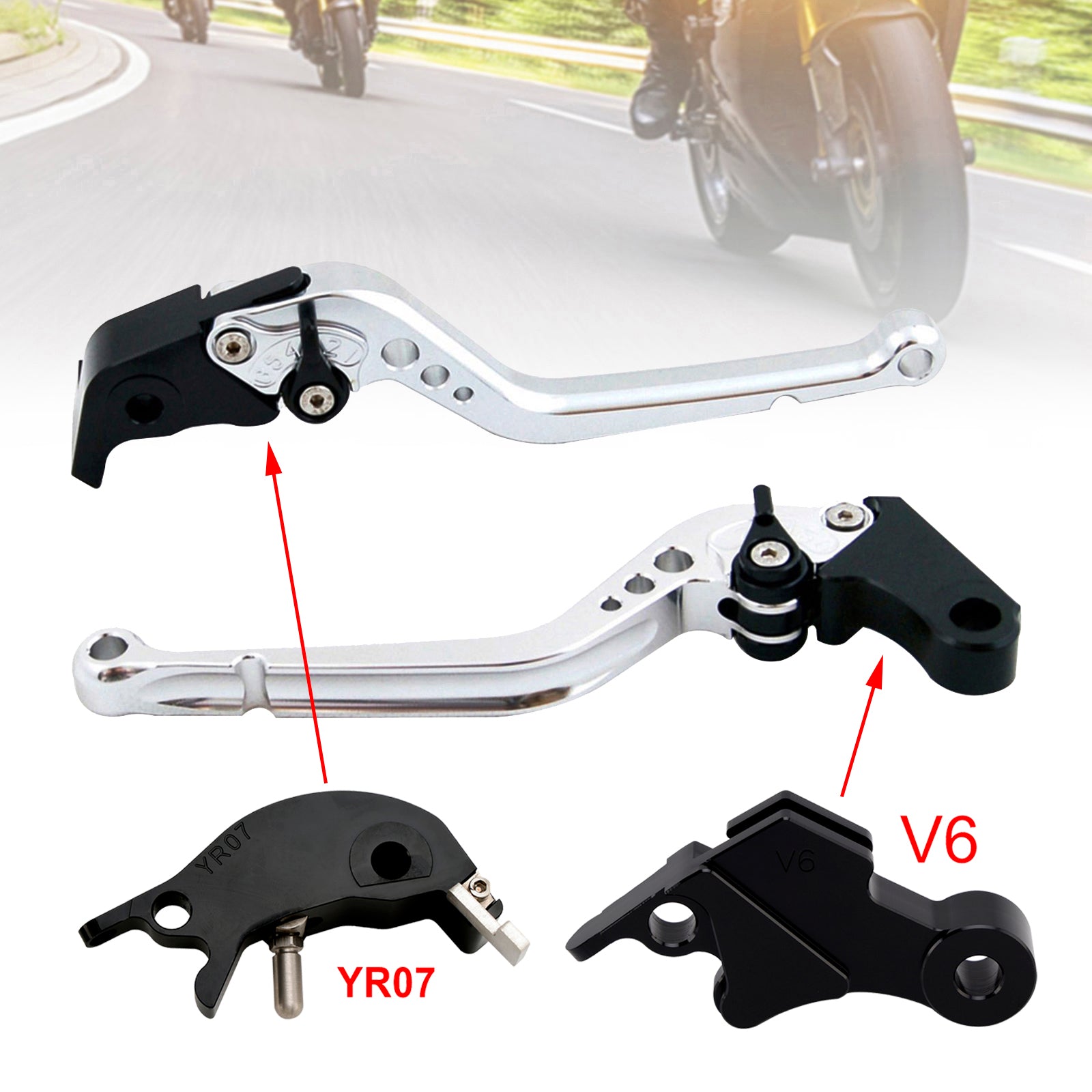 2024-2025 YAMAHA XSR900 XSR900GP MT-09 MT-09SP Langt koblingsbremsegreb