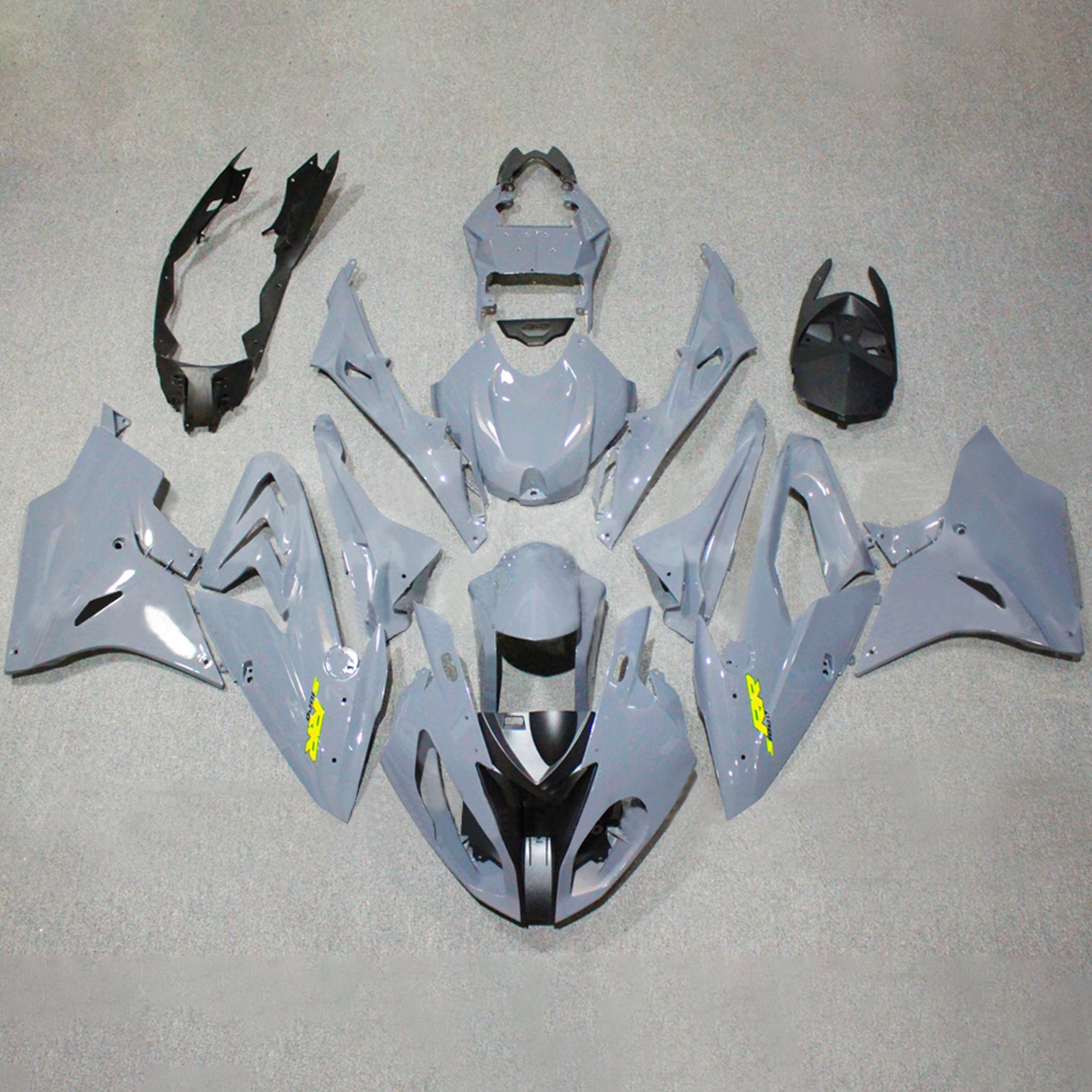 Amotopart 2017-2018 BMW S1000RR Glossy Gray Fairing Kit