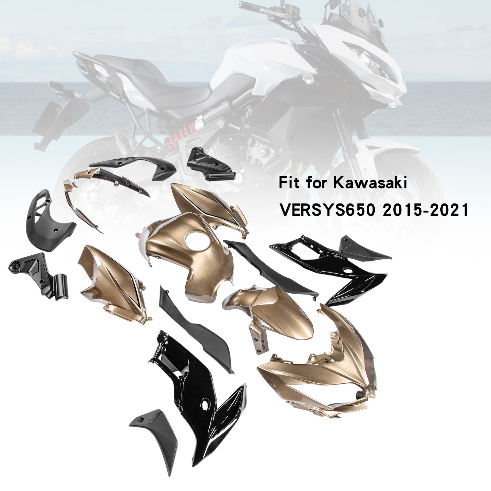 Amotopart Kawasaki VERSYS650 2015-2021 Verkleidungsset