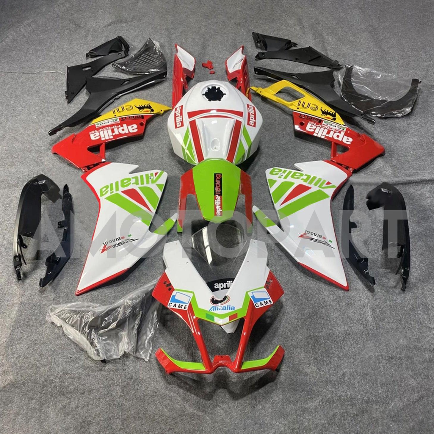 AMOTOPART 2012-2016 APRILIA RS4 125 50 Black White Red Fairing Kit