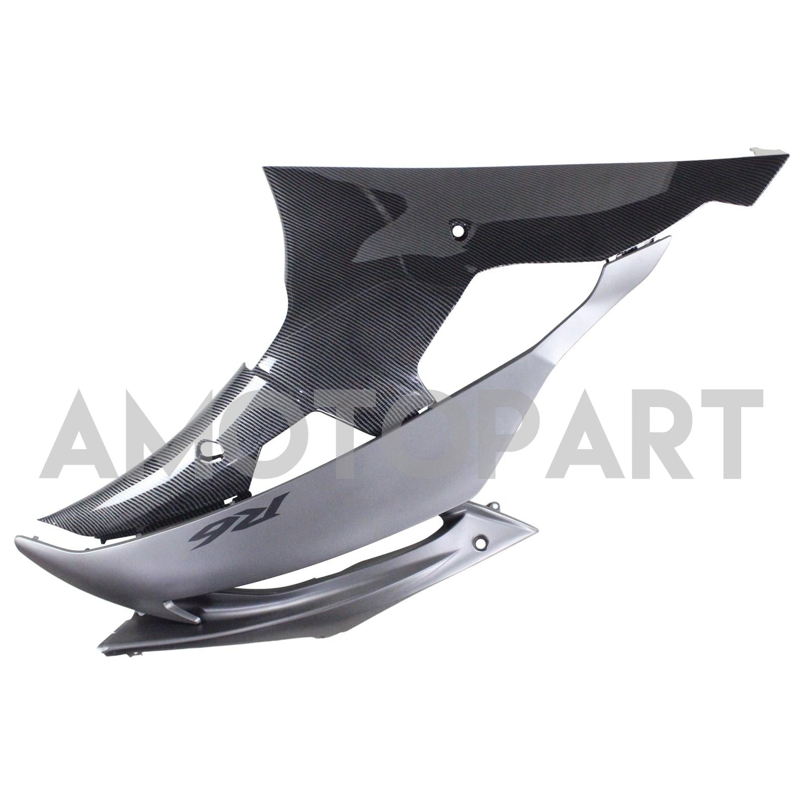 Amotopart 2008-2016 Yamaha YZF 600 R6 Carbon Fiber Black & Grey Fairing Kit