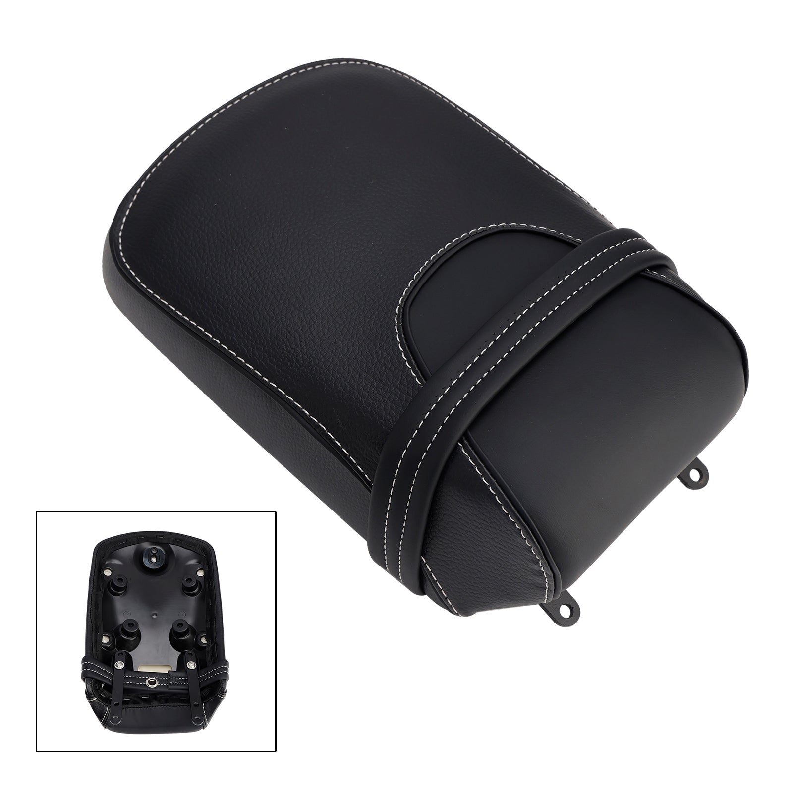 Cojín para asiento trasero del pasajero Indian Super Scout Sixty Bobber, color negro