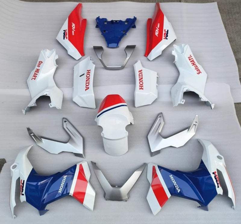 Amotopart 2022-2023 Honda ADV160 White Blue Red Fairing Kit