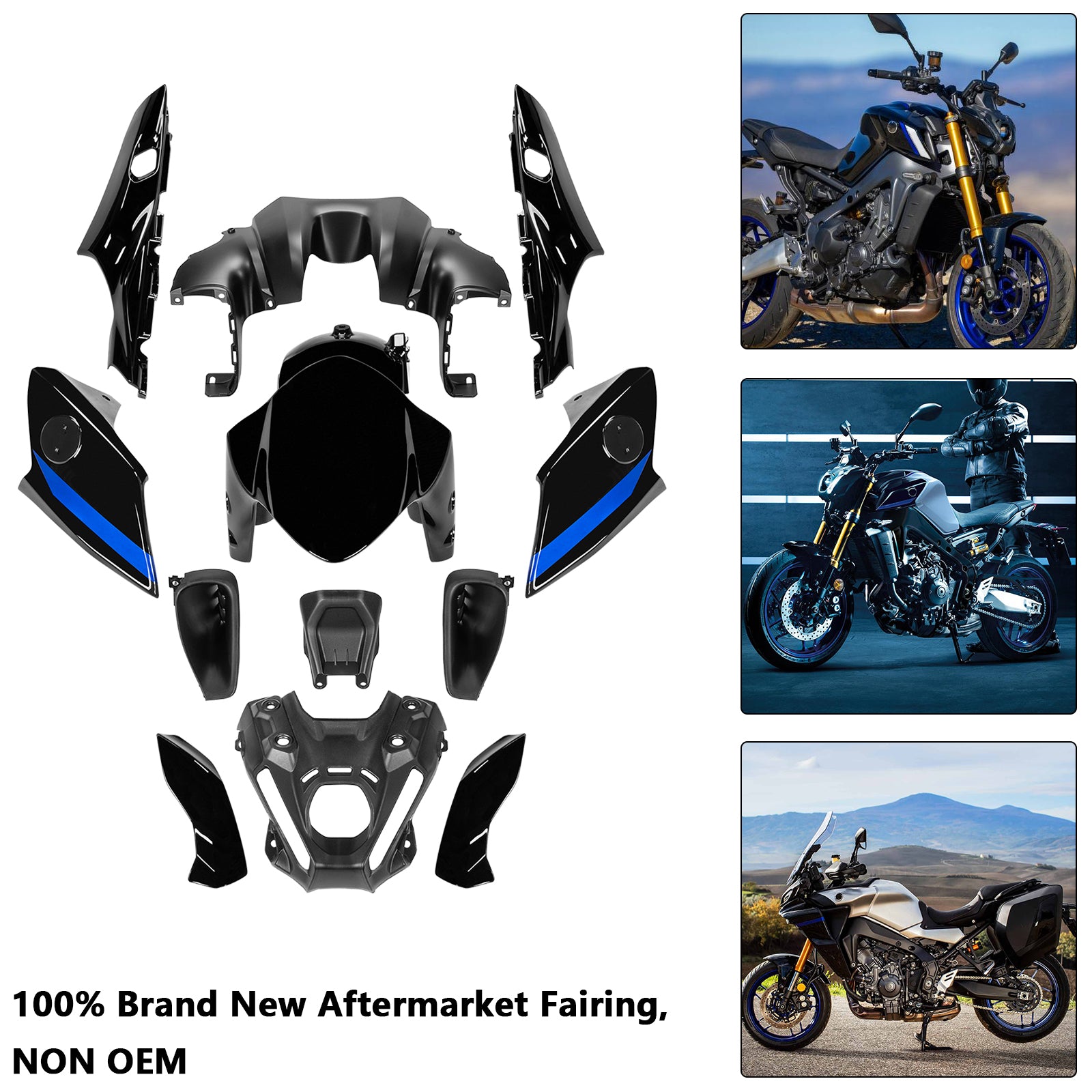 Amotopart 2021-2023 Yamaha MT 09 Verkleidungssatz