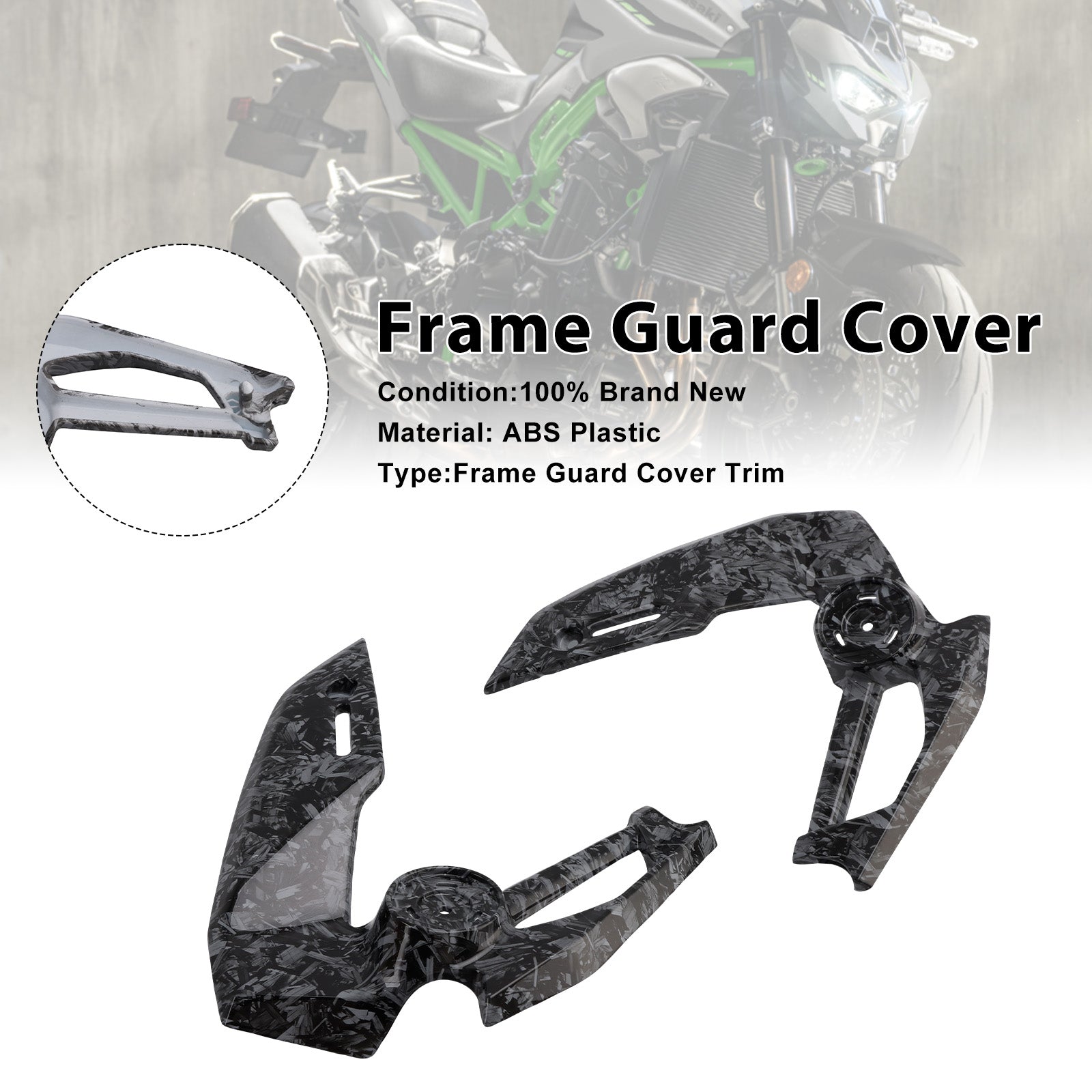 Kawasaki Z900 2025–2026 Rahmen-Seitenabdeckung, Schutzverkleidung