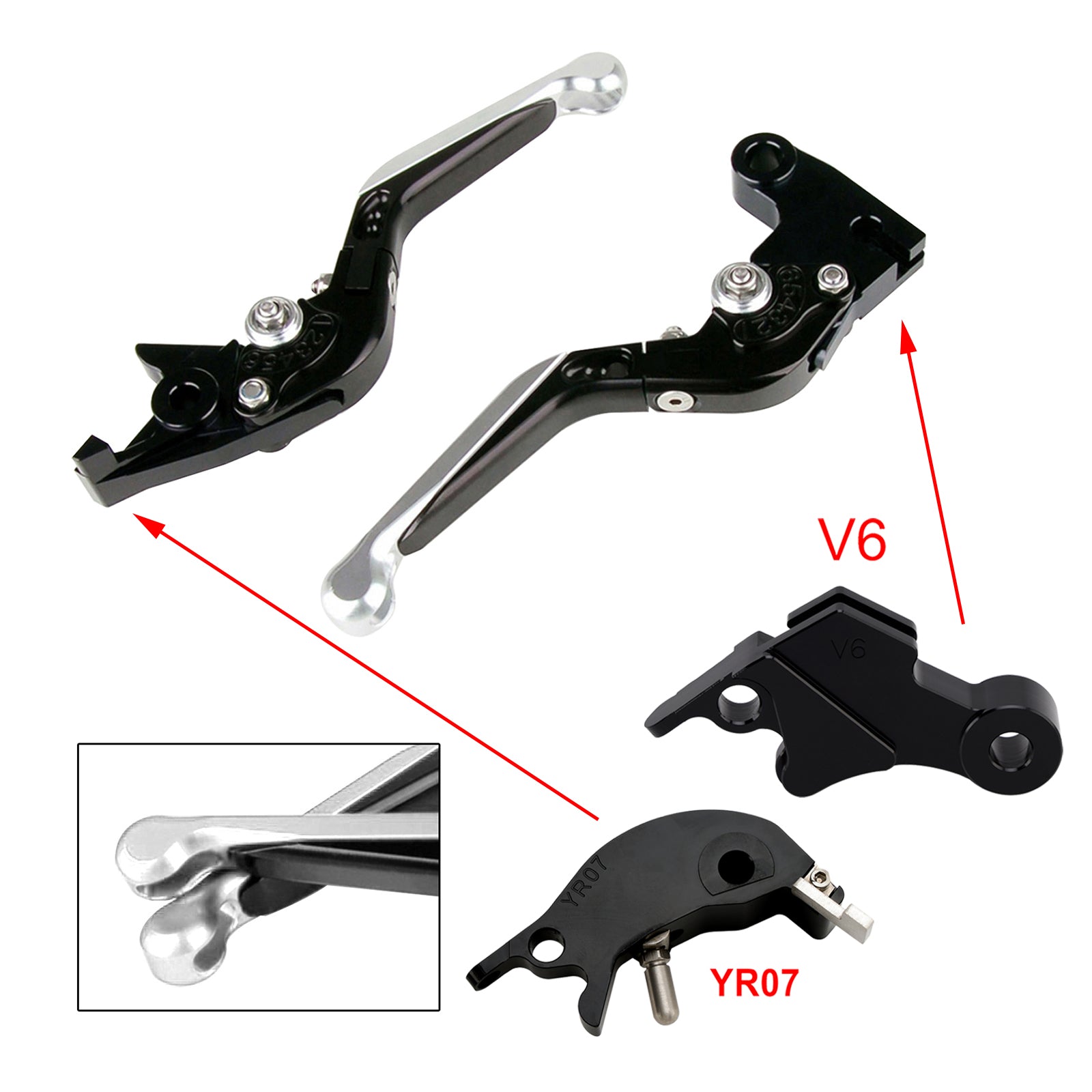 24-25 YAMAHA XSR900 XSR900GP MT-09 MT-09SP Adjustable Clutch Brake Lever
