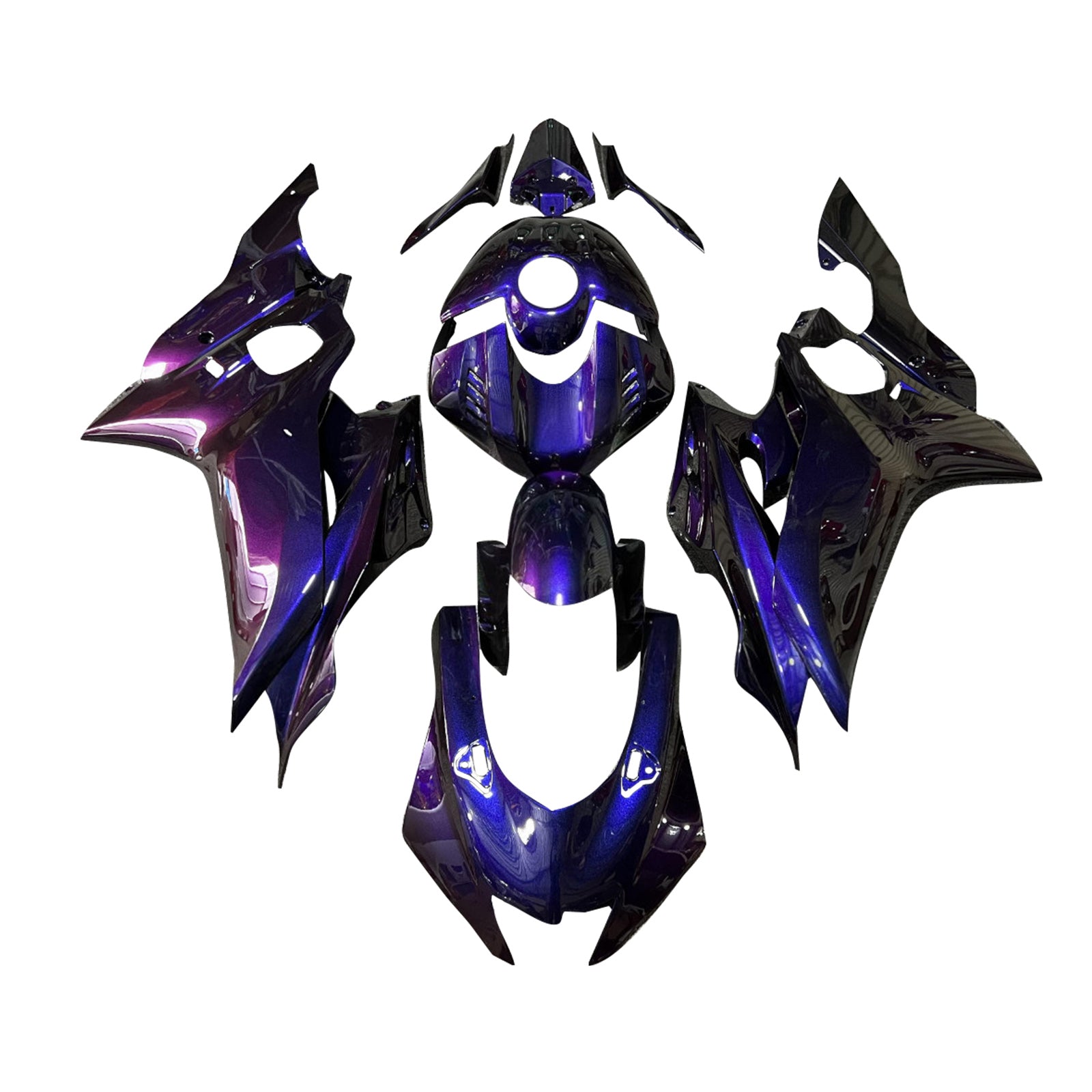 Amotopart 2017-2023 Yamaha YZF-R6 Gradient Blue Purple Fairing Kit