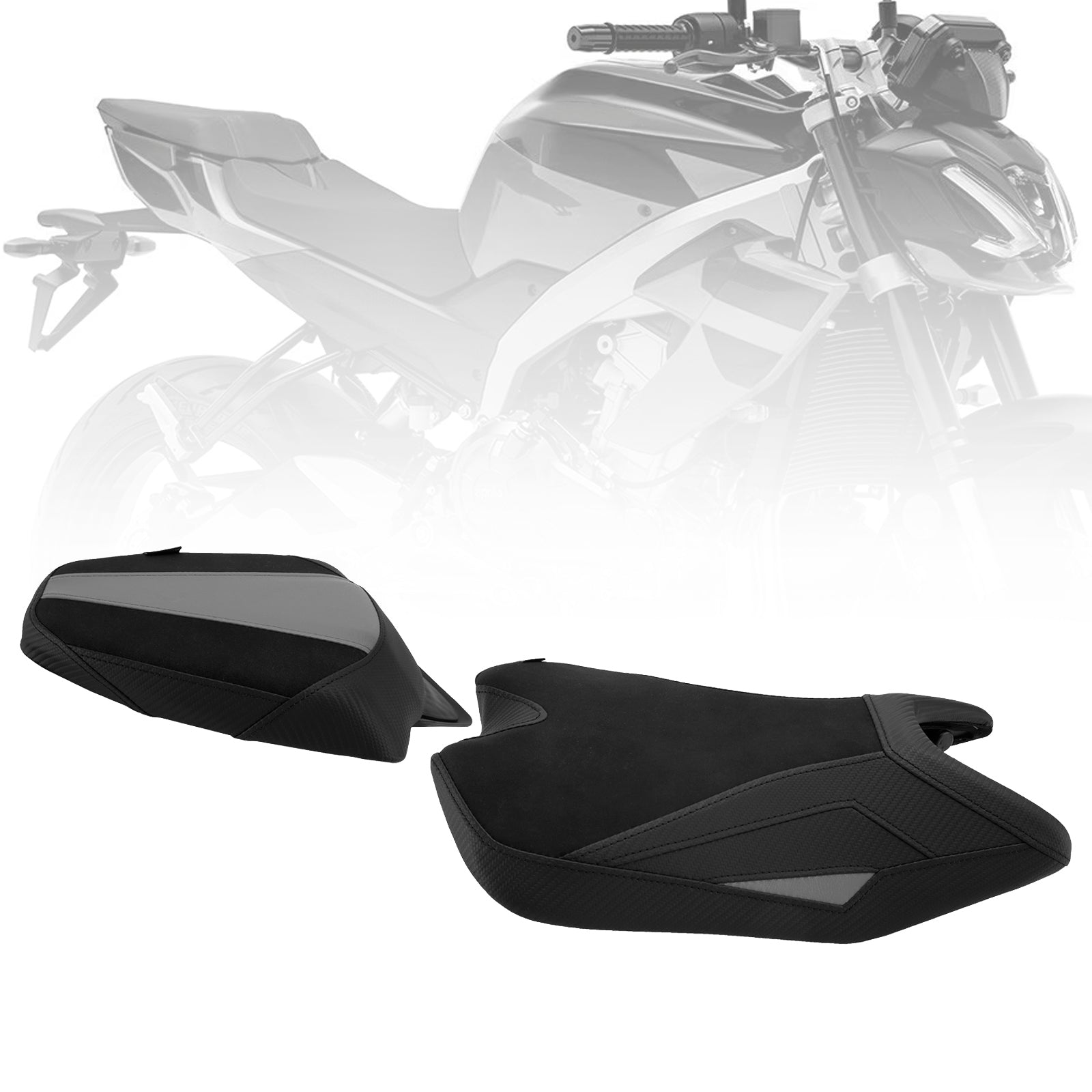 2024-2025 Aprilia Rs457 Rs 457 Voorzijde&REar Raider passagierskussenset grijs