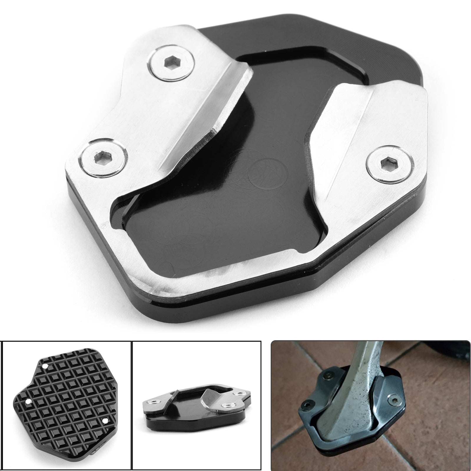 13-17 Triumph Tiger800 Side Stand Kickstand Pad Extension Plate