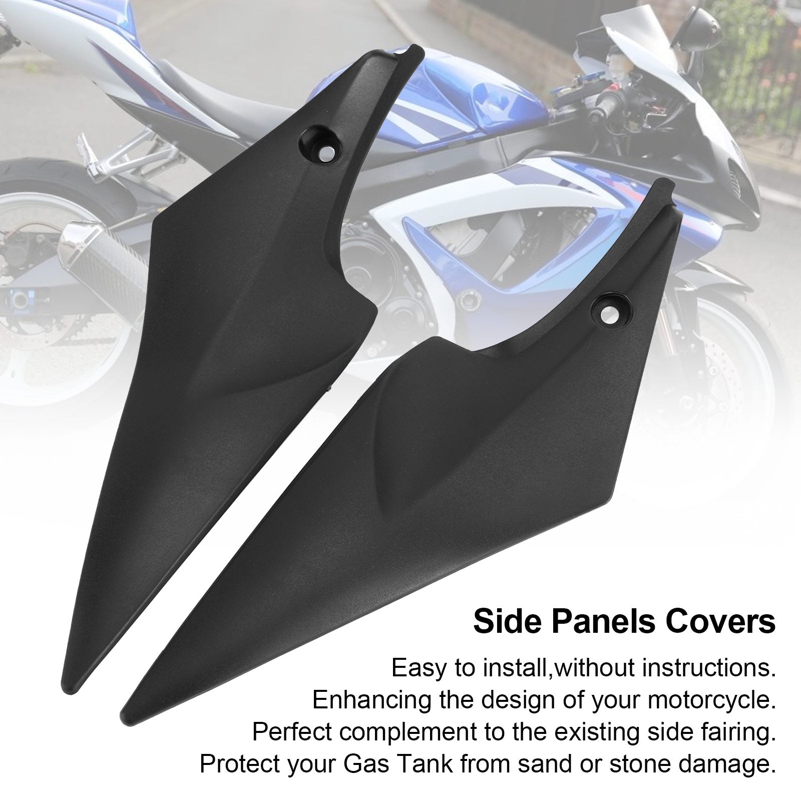 Gas Tank Side Trim Cover Panel Verkleidung Cowl für Suzuki GSXR 600/750 2006-2007 K6