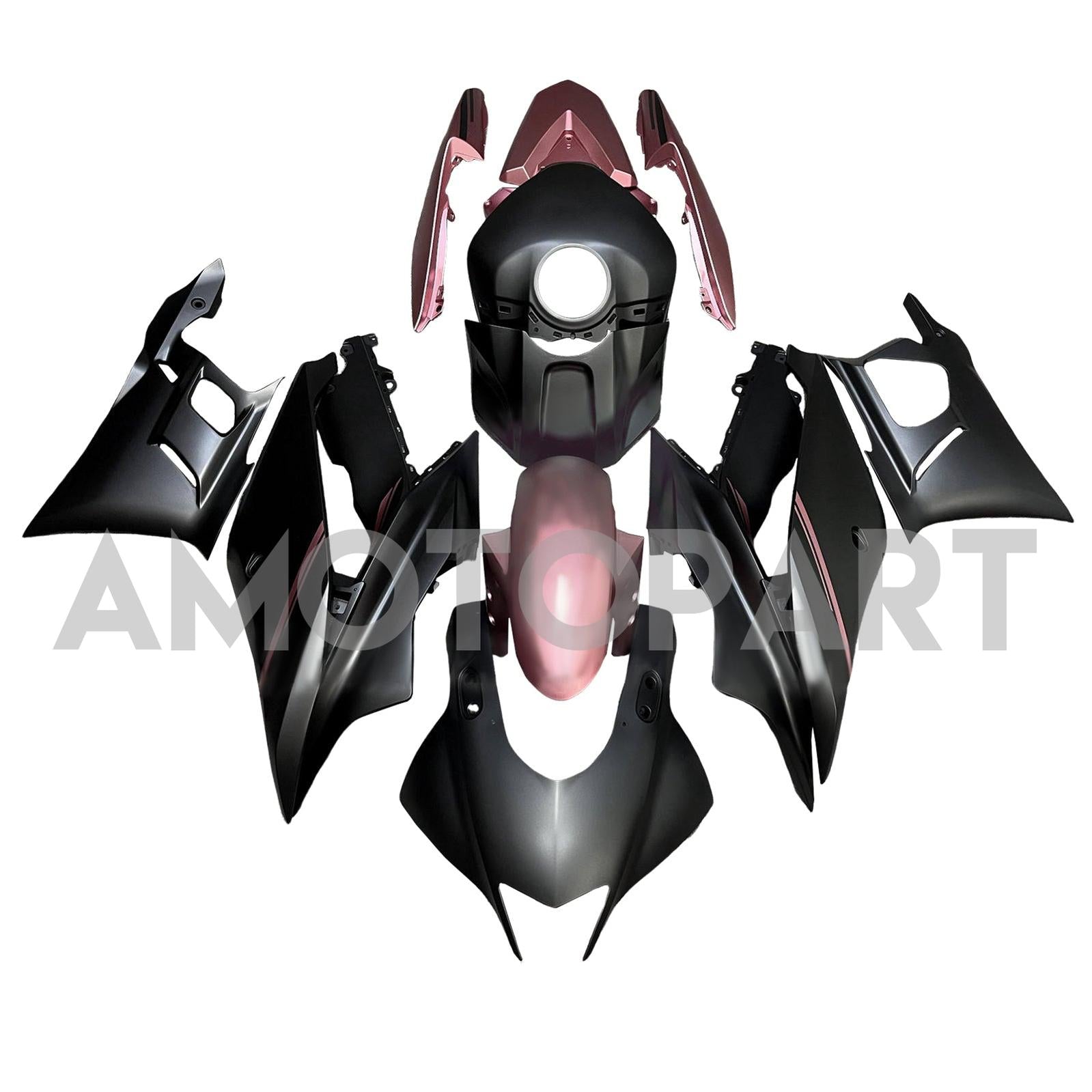 Amotopart 2022-2024 Yamaha YZF R3 R25 Matte black Fairing Kit