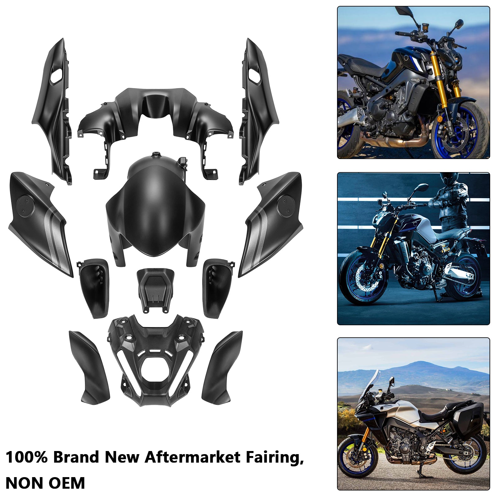 Amotopart 2021-2023 Yamaha MT 09 Fairing Kit