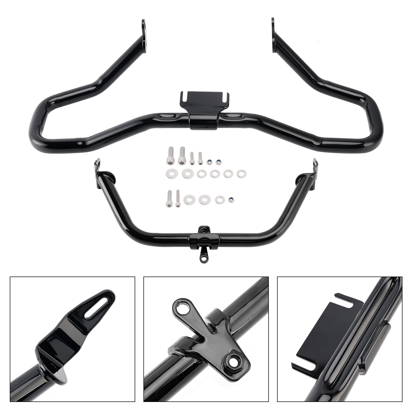 14-22 Touring Road Glide Bumper Engine Protection Guard Crash Bar  Black C