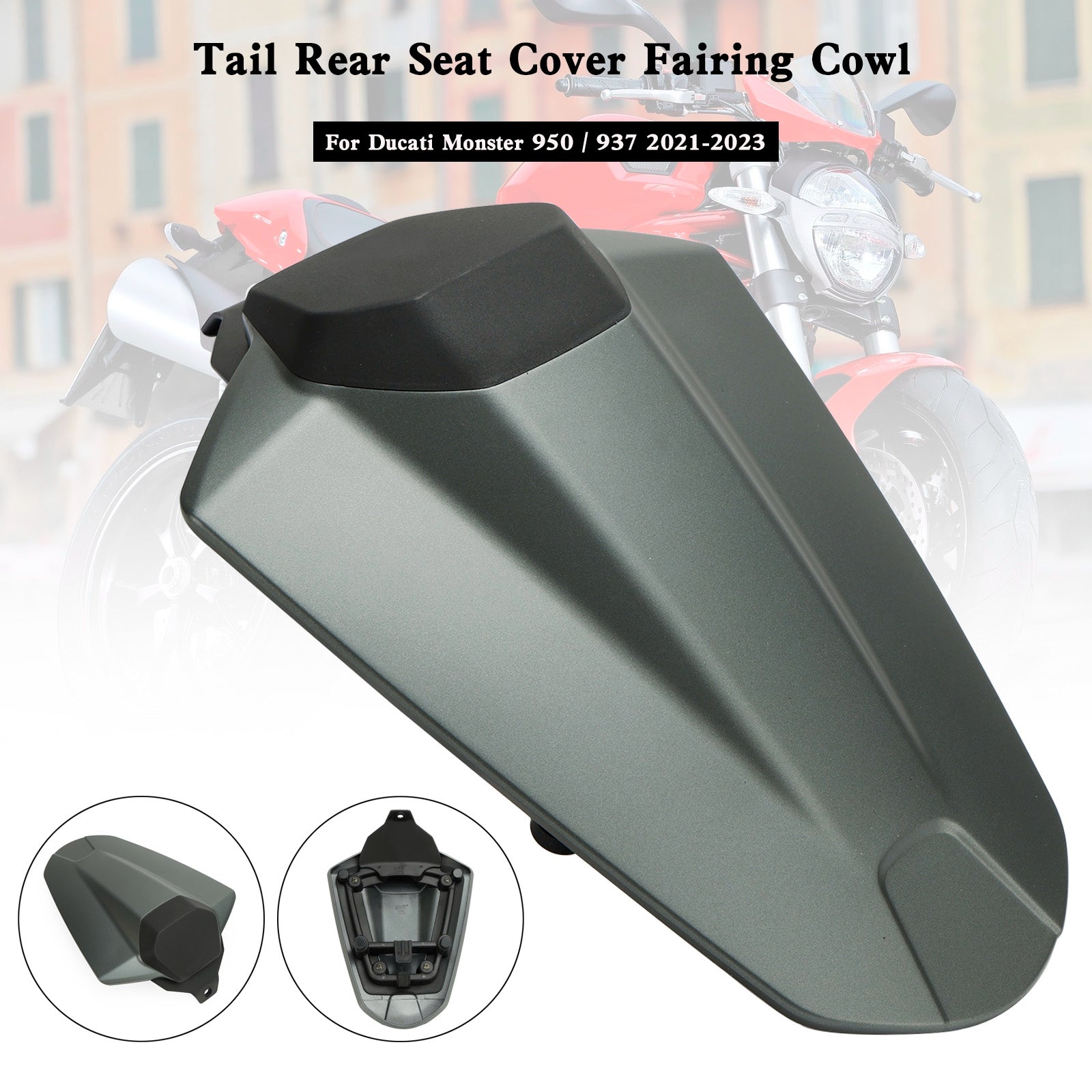 2021-2023 Ducati Monster 950 937 Couverture de siège arrière Capot de carénage