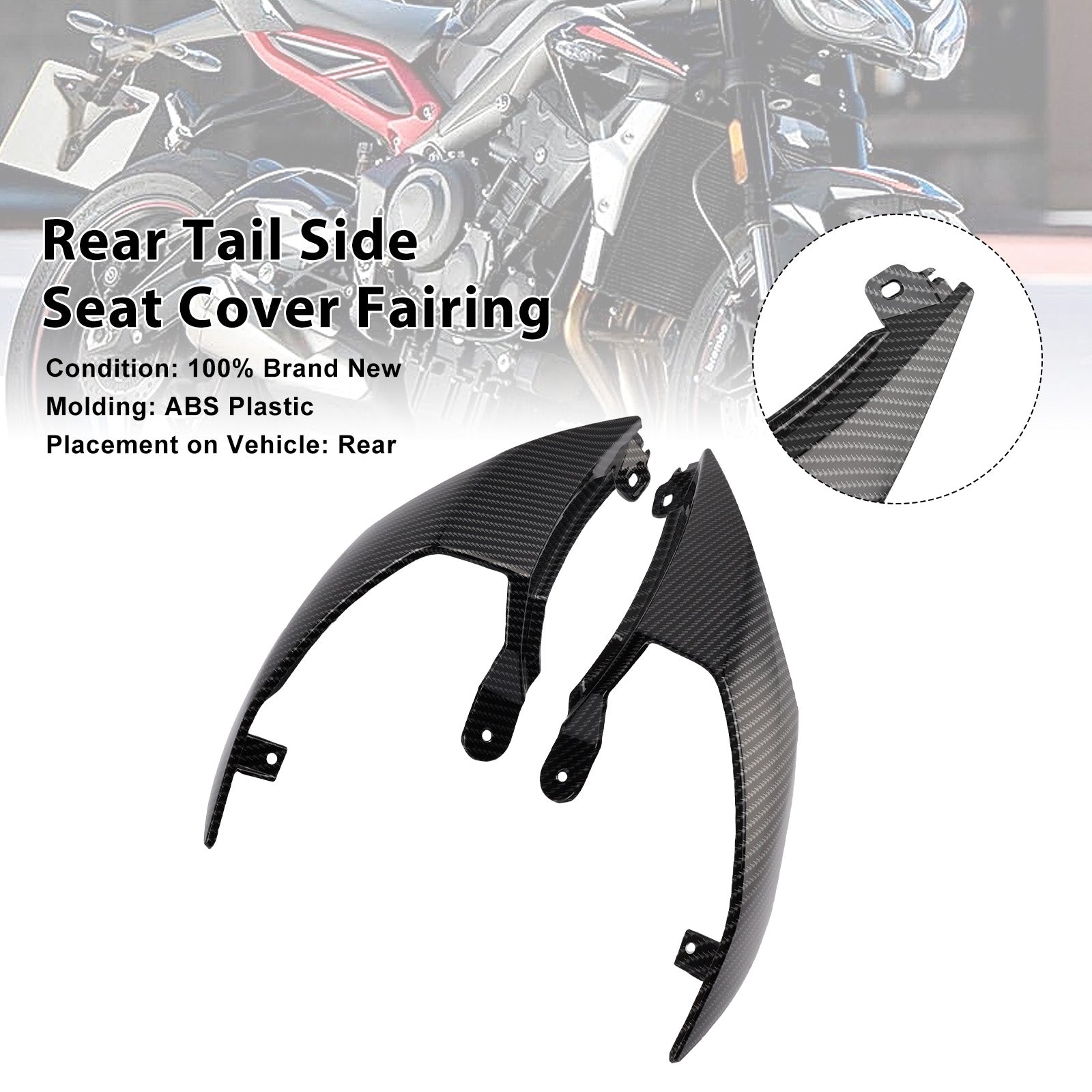 Street Triple 765 R RS 2020-2025 Rear Tail Side Seat Cover Fairing