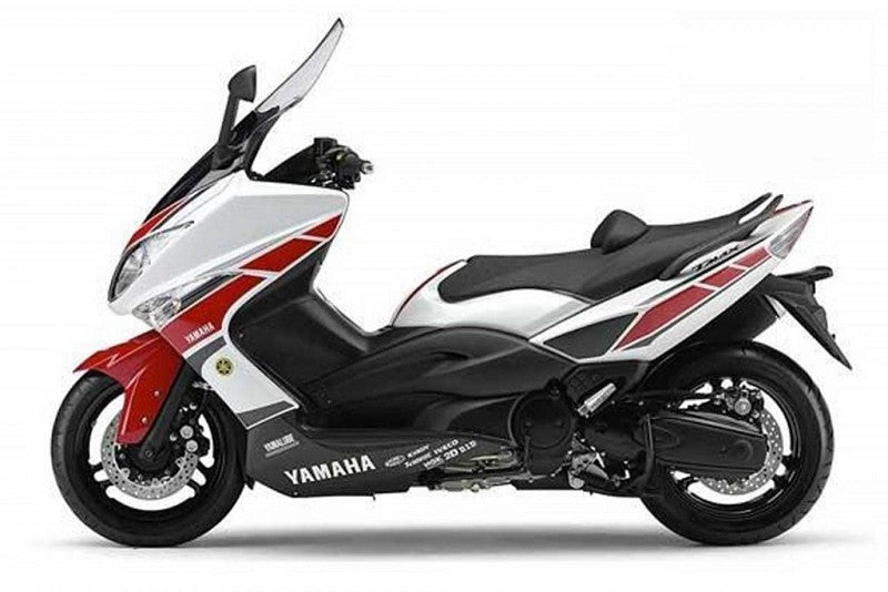 Amotopart 2008-2012 ヤマハ T-Max XP500 レッド&ホワイト フェアリングキット