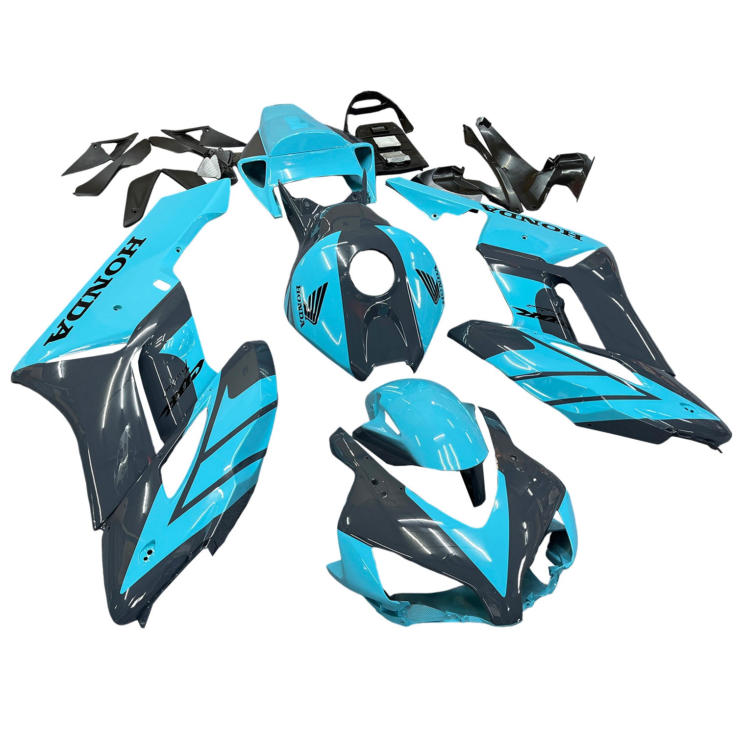 Amotopart 2004-2005 Honda CBR1000RR Light Blue Black Fairing Kit