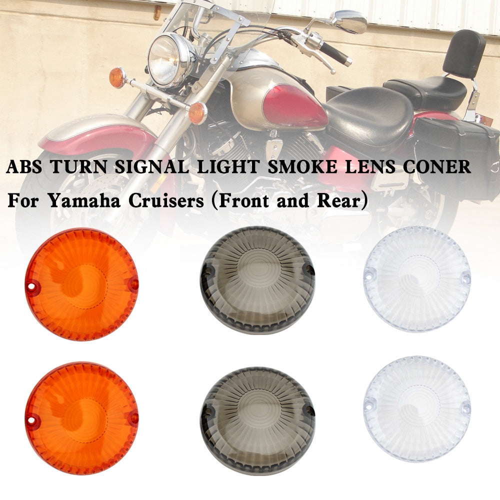 Turn Signal Light Lens Cover For Yamaha V Star 650 1100 Vmax 1200/1700