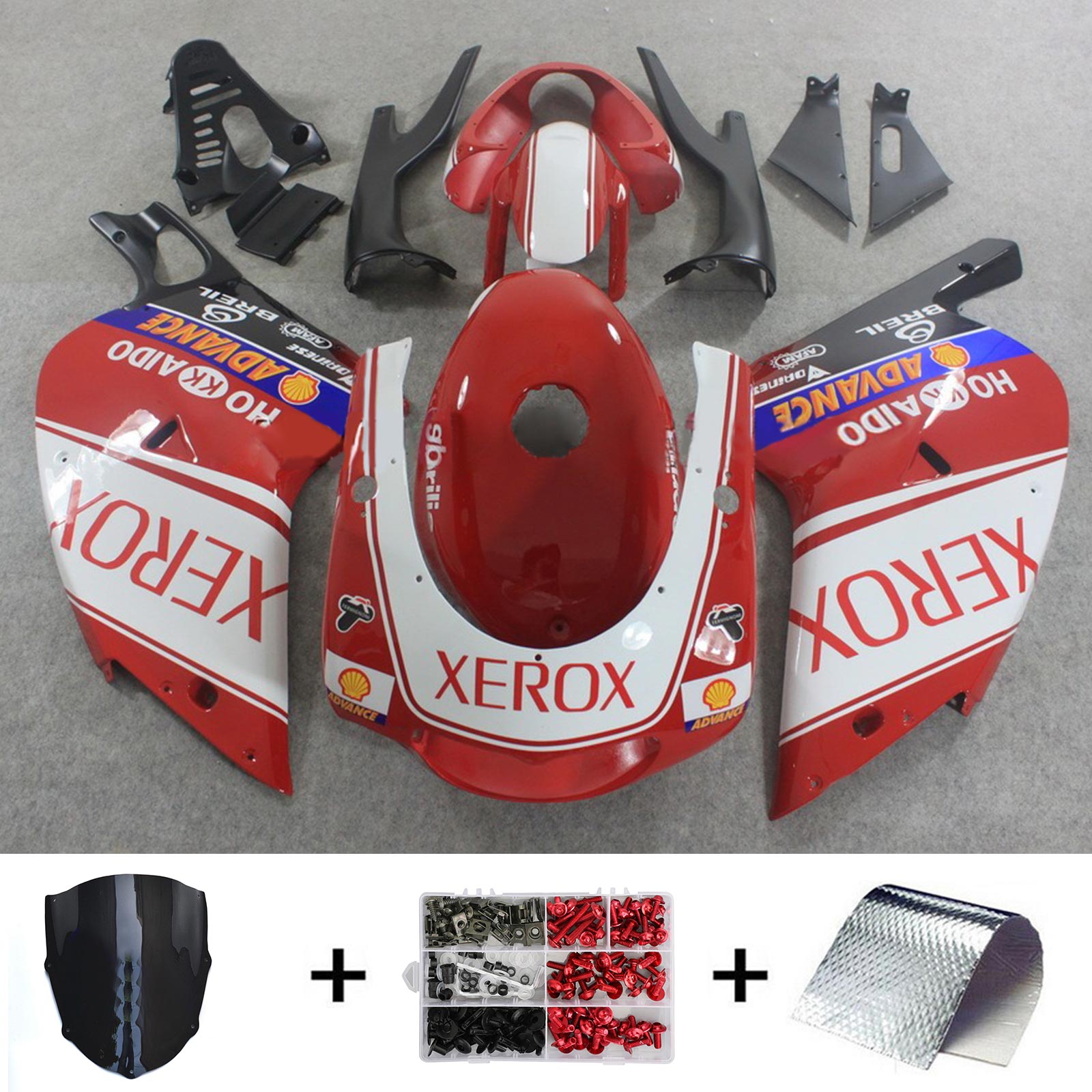 Amotopart 2000-2005 Aprilia RS125 Red Fairing Kit