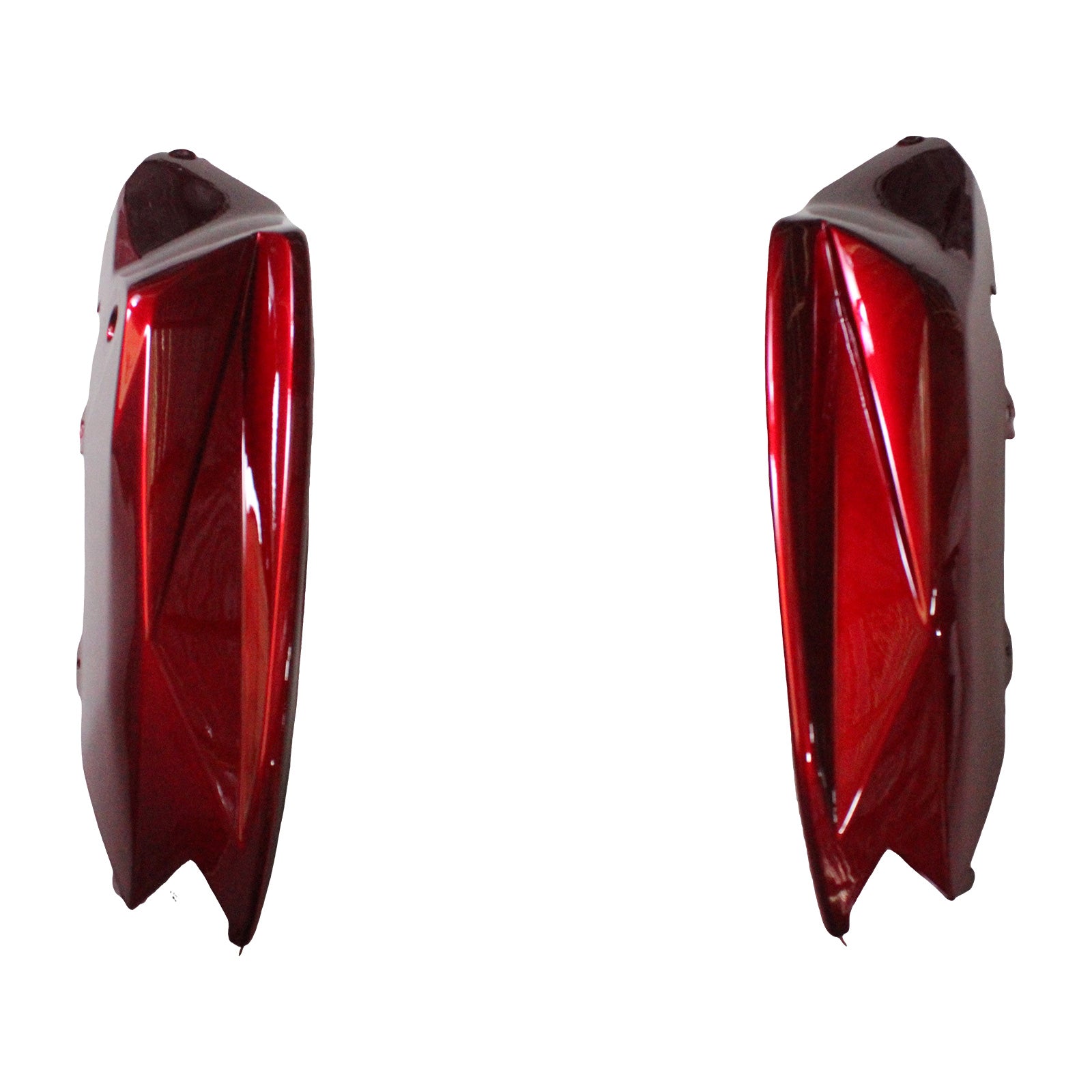 Amotopart 2012-2016 Kawasaki ER6F Ninja650 Kit de carénage rouge et noir en fibre de carbone