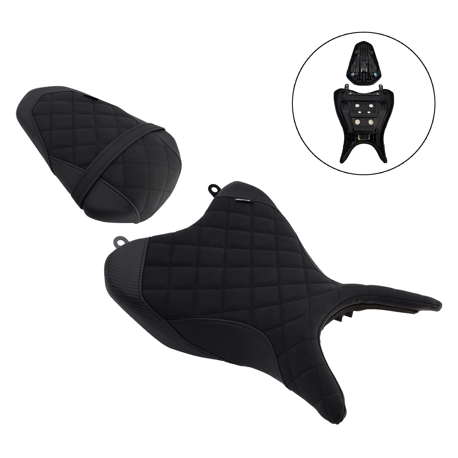 2025 Yamaha Yzf-R3 Mt-03 Driver&Passenger Seat Rear Cushion Black