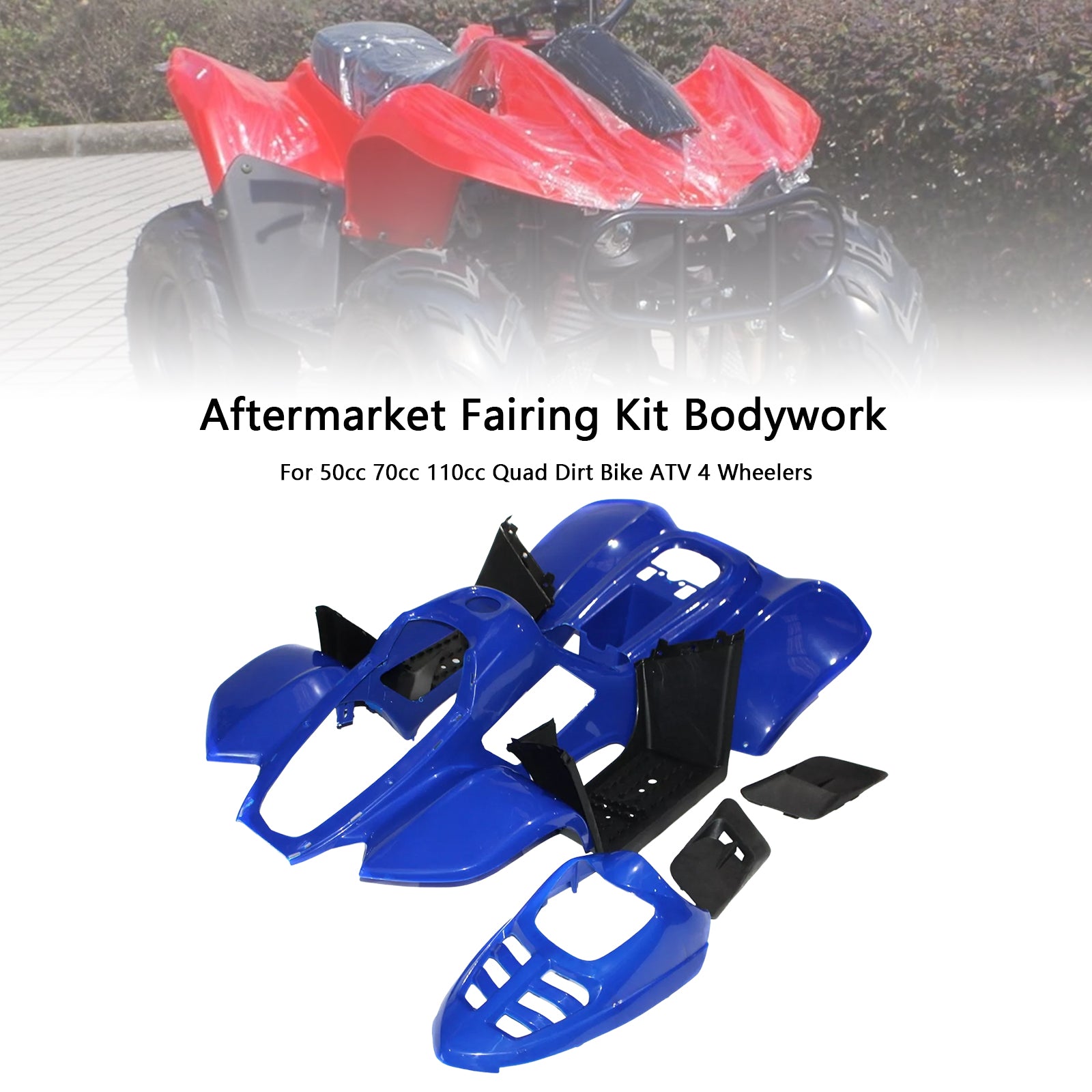 Amotopart For 50cc 70cc 110cc Quad Dirt Bike Atv 4 Wheelers Fairing Kit Collection