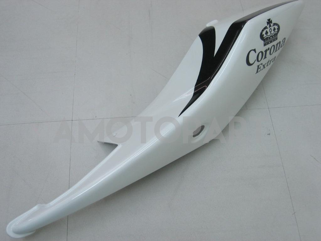 Amotopart 2005-2006 Suzuki GSXR1000 K5 Weiß mit schwarzem Streifenverkleidungskit