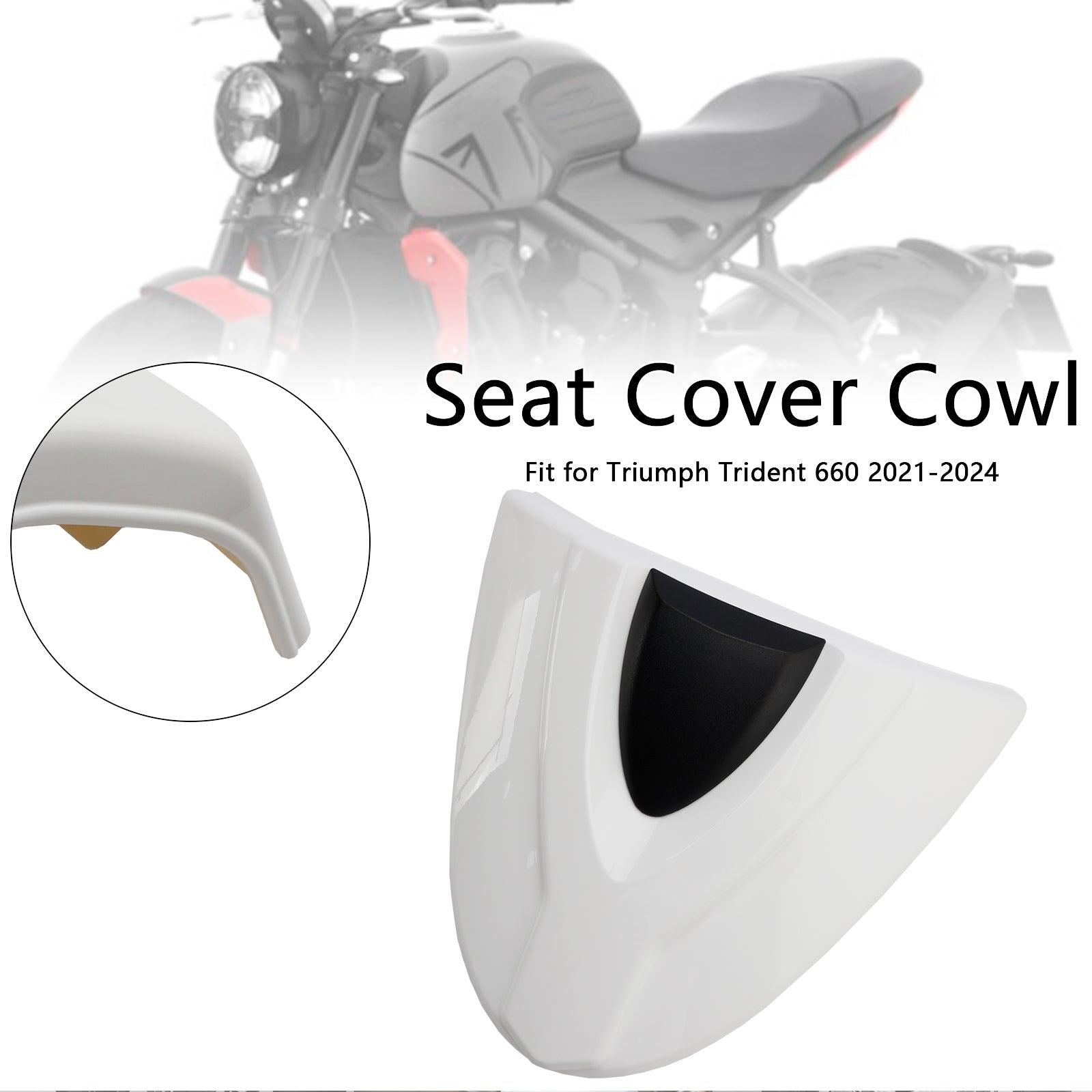 21-24 Trident 660 Tail Rear Seat Cover Fairing Cowl