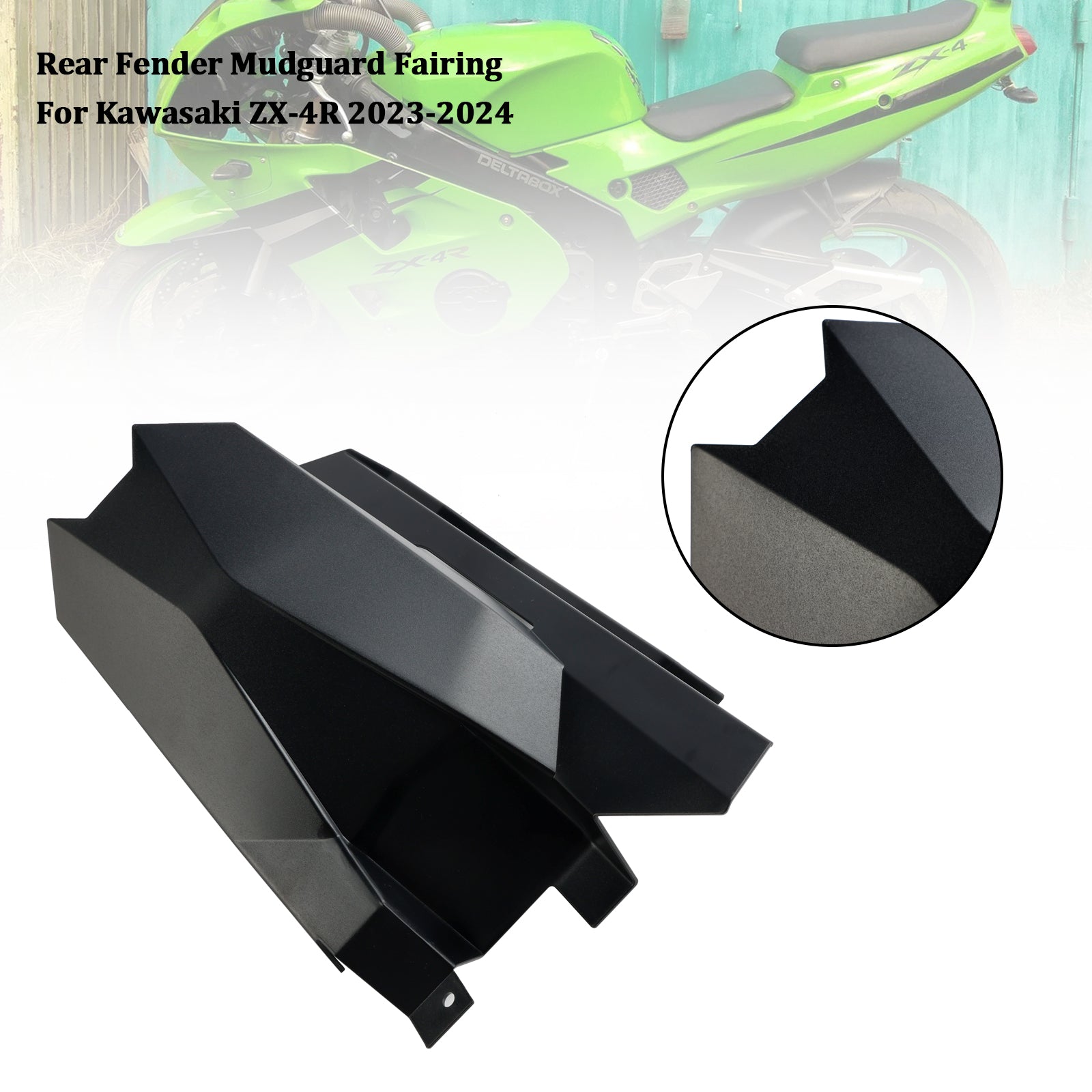 23-24 Kawasaki ZX-4R ZX-4RR Rear Fender Mudguard Fairing Cowl