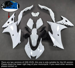 Amotopart 17-24 Suzuki GSX-R125 Kit carenatura nero blu bianco (adatto solo per la versione USA)