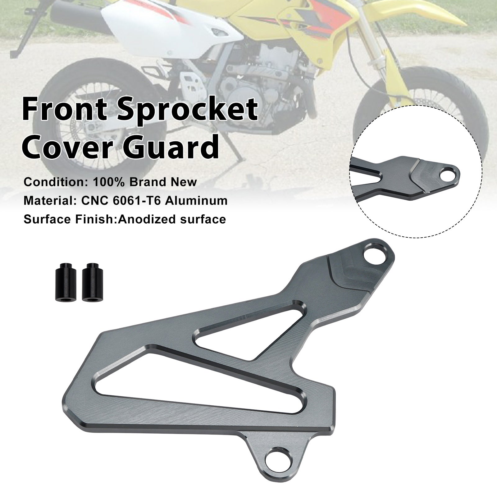 2000-2024 Suzuki DR-Z400SM DRZ400/S/E Front Sprocket Cover Guard