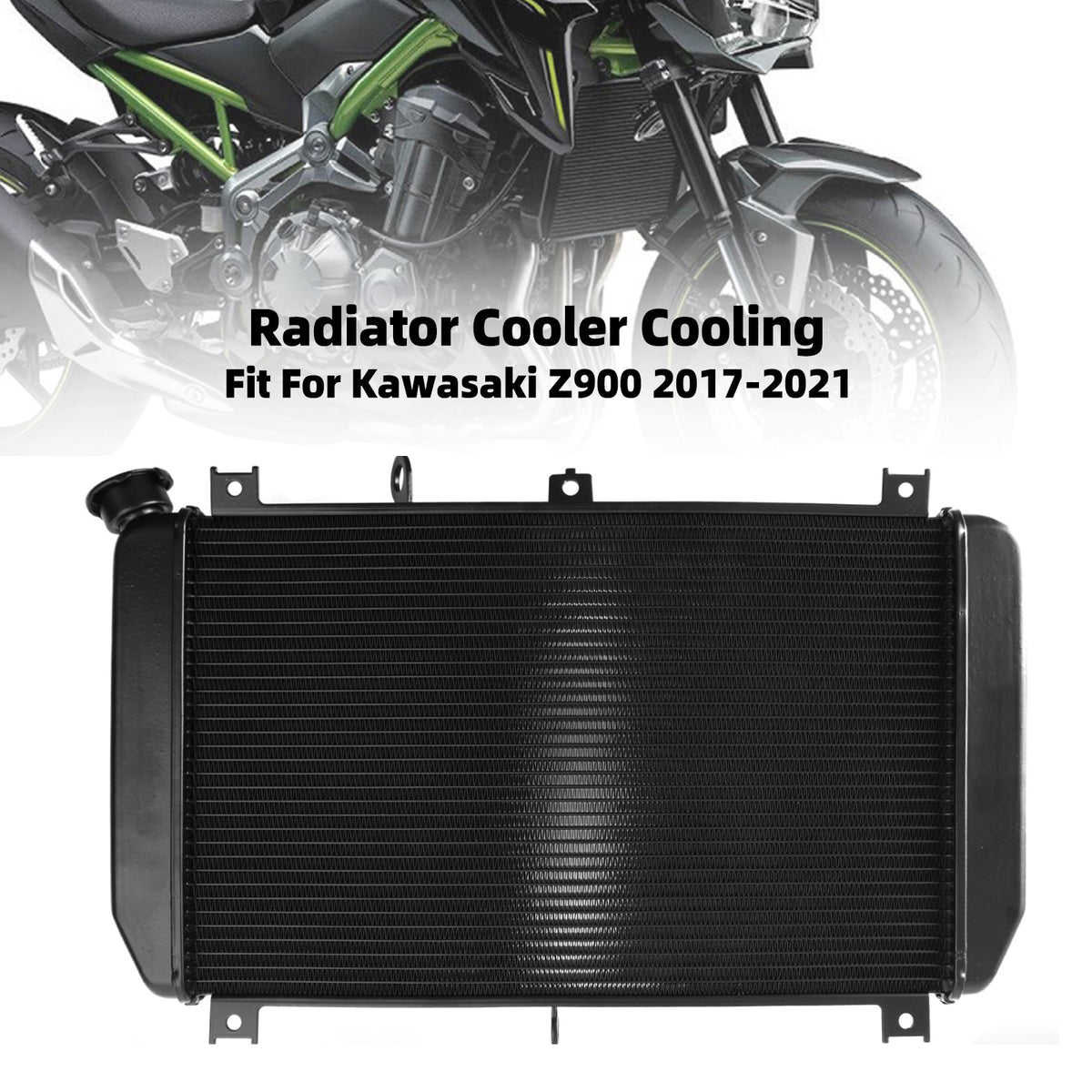 Aluminum Radiator Cooler Cooling Fit For Motorcycle Kawasaki Z900 2017-2021 2020