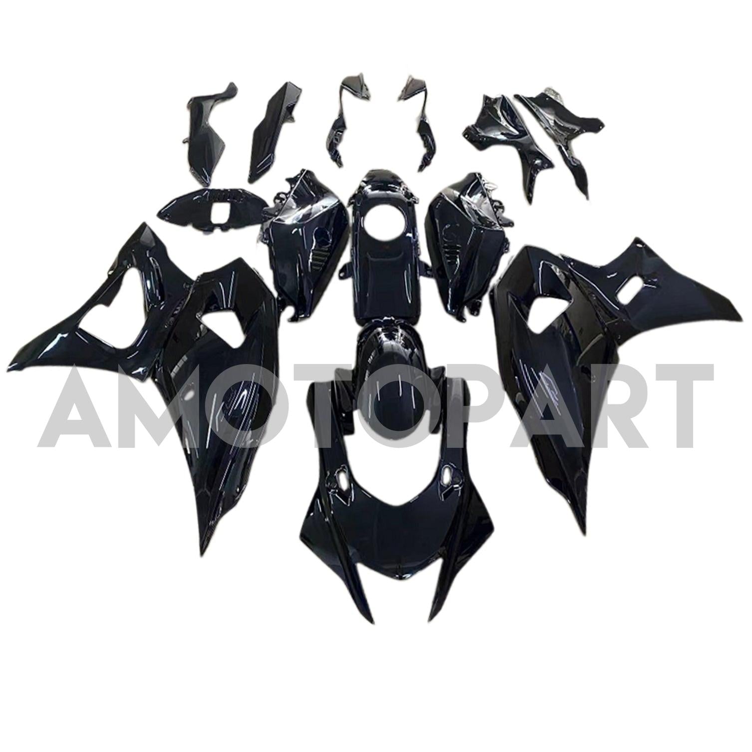 Amotopart 2021-2025 Yamaha YZF-R7 Glossy Black Fairing Kit