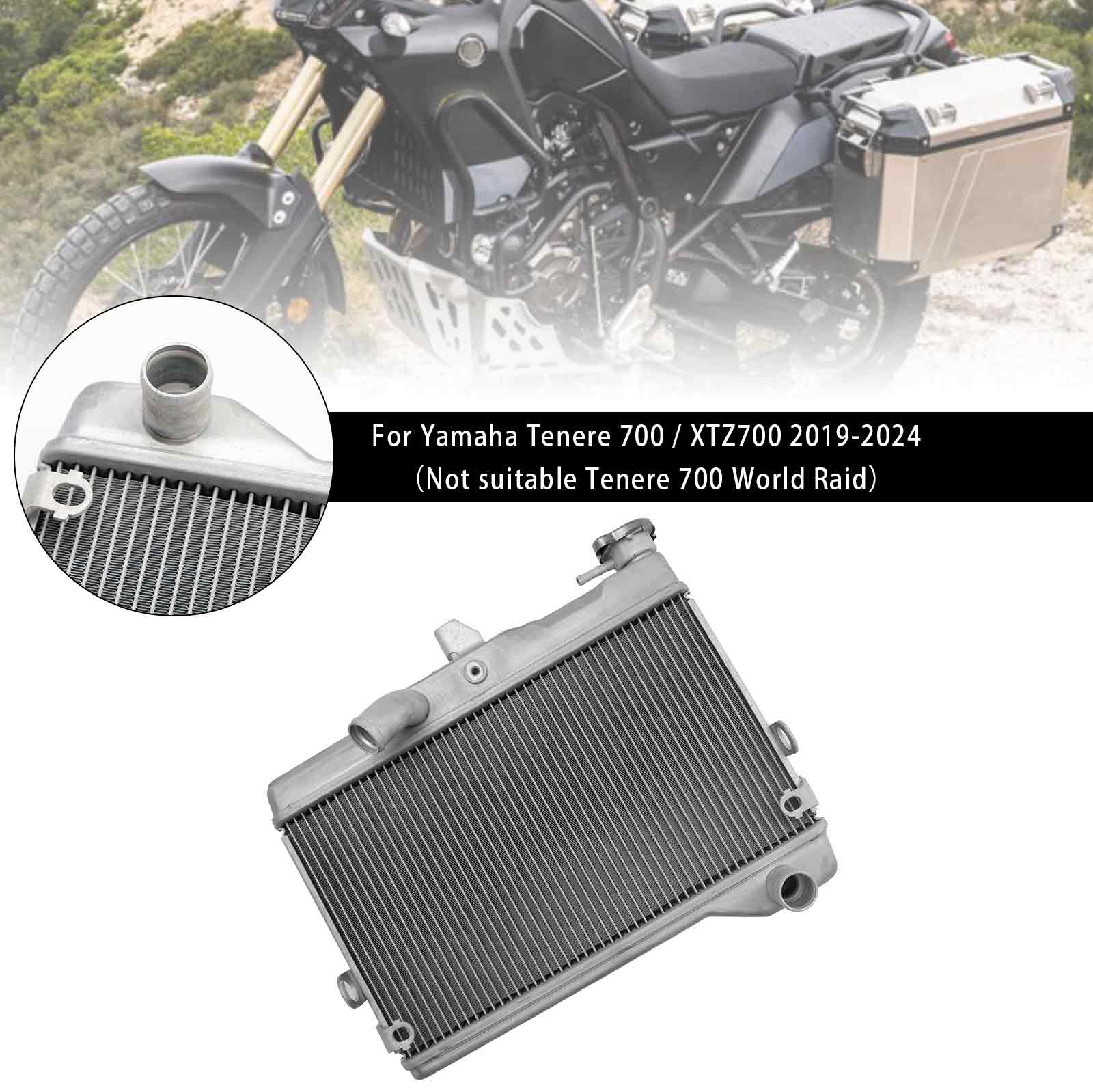 19-24 Yamaha Tenere 700 XTZ700 Radiateur Refroidisseur de moteur