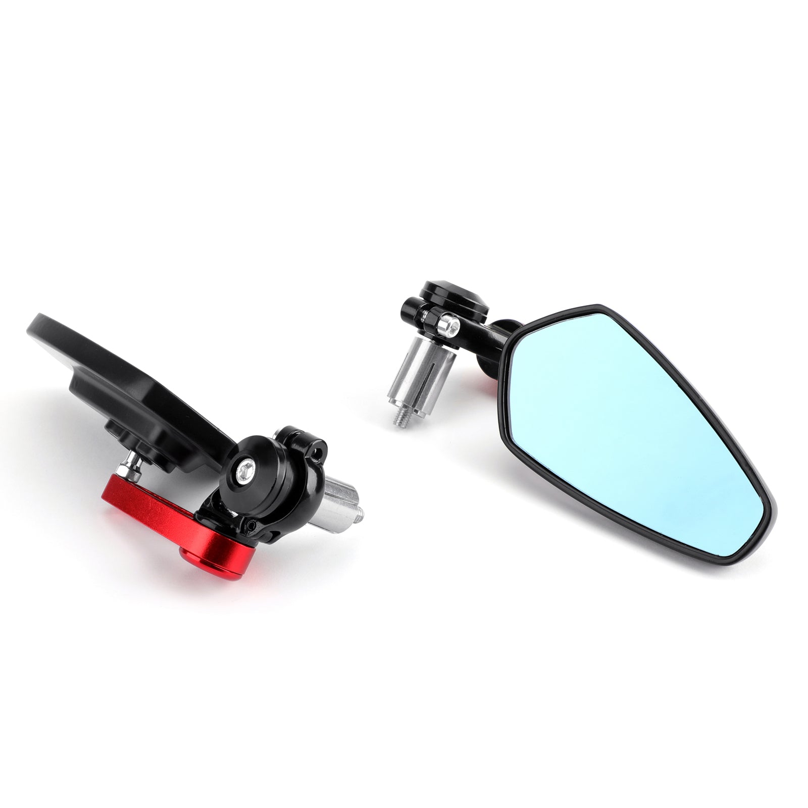 1 Pair 22mm 7/8" Motorcycle Rear View Handle Bar End Side Rearview Mirrors