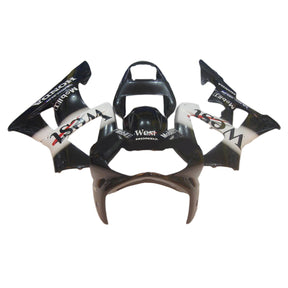 Amotopart 2000-2001 Honda CBR929RR Black White Fairing Kit