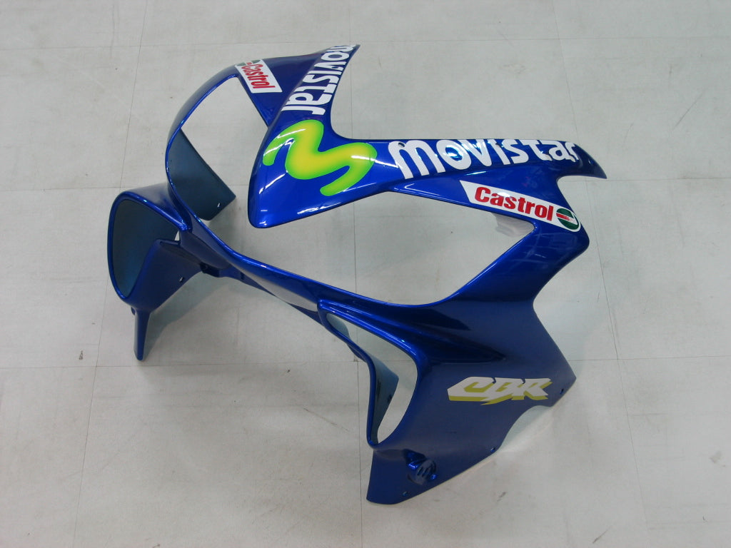 Amotopart 2004-2007 Honda CBR600 F4i Blue&Yellow with Logo Style1 Fairing Kit