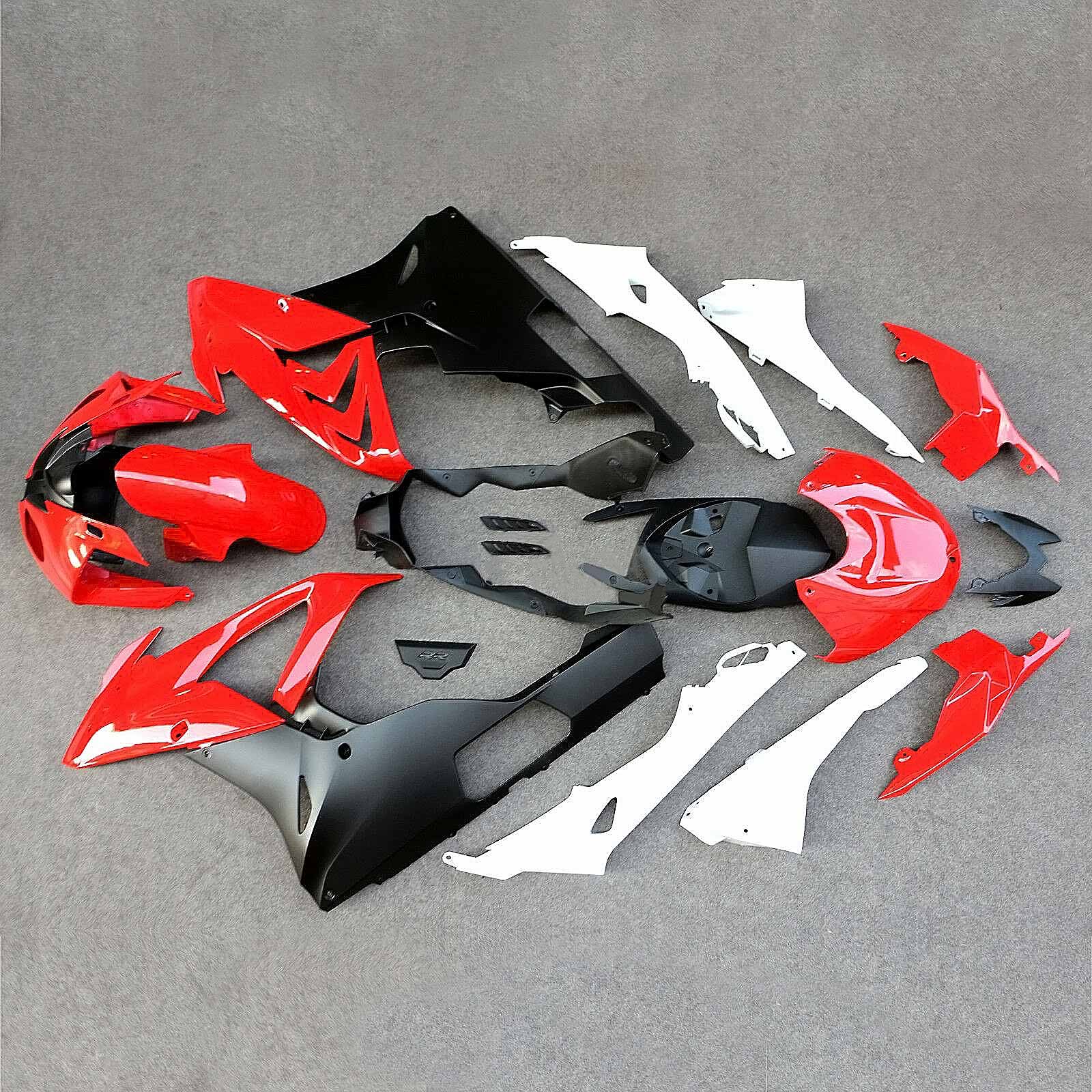 Amotopart 2015-2016 BMW S1000RR Kit de carénage blanc et rouge