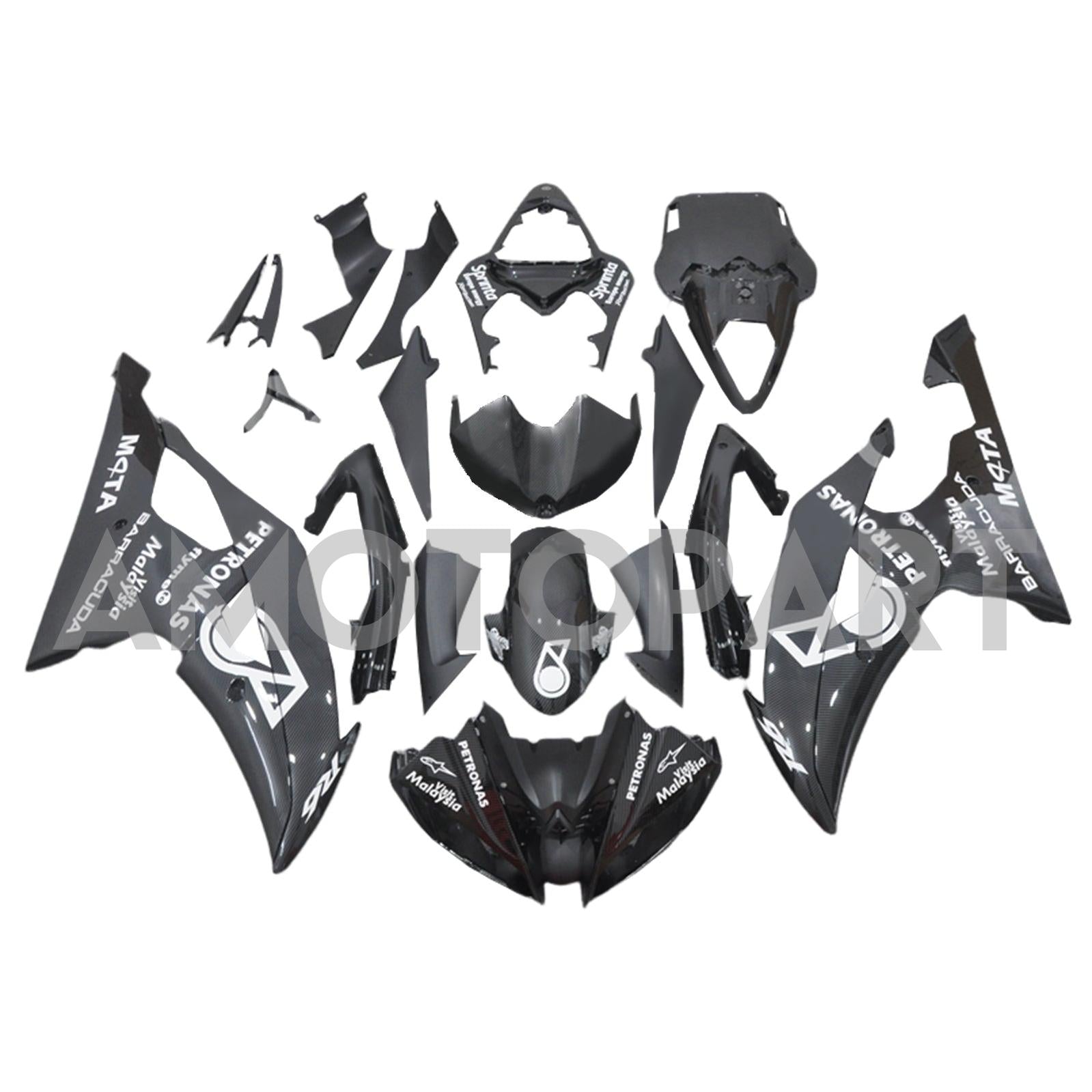Amotopart 2008-2016 Yamaha YZF 600 R6 Fairing Kit Collection One