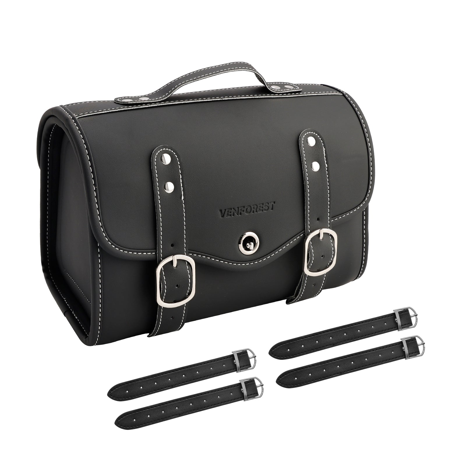 Sattelbag Side Storage Tail Bag Universal Farb passung pu weiß für Motorrad weiß