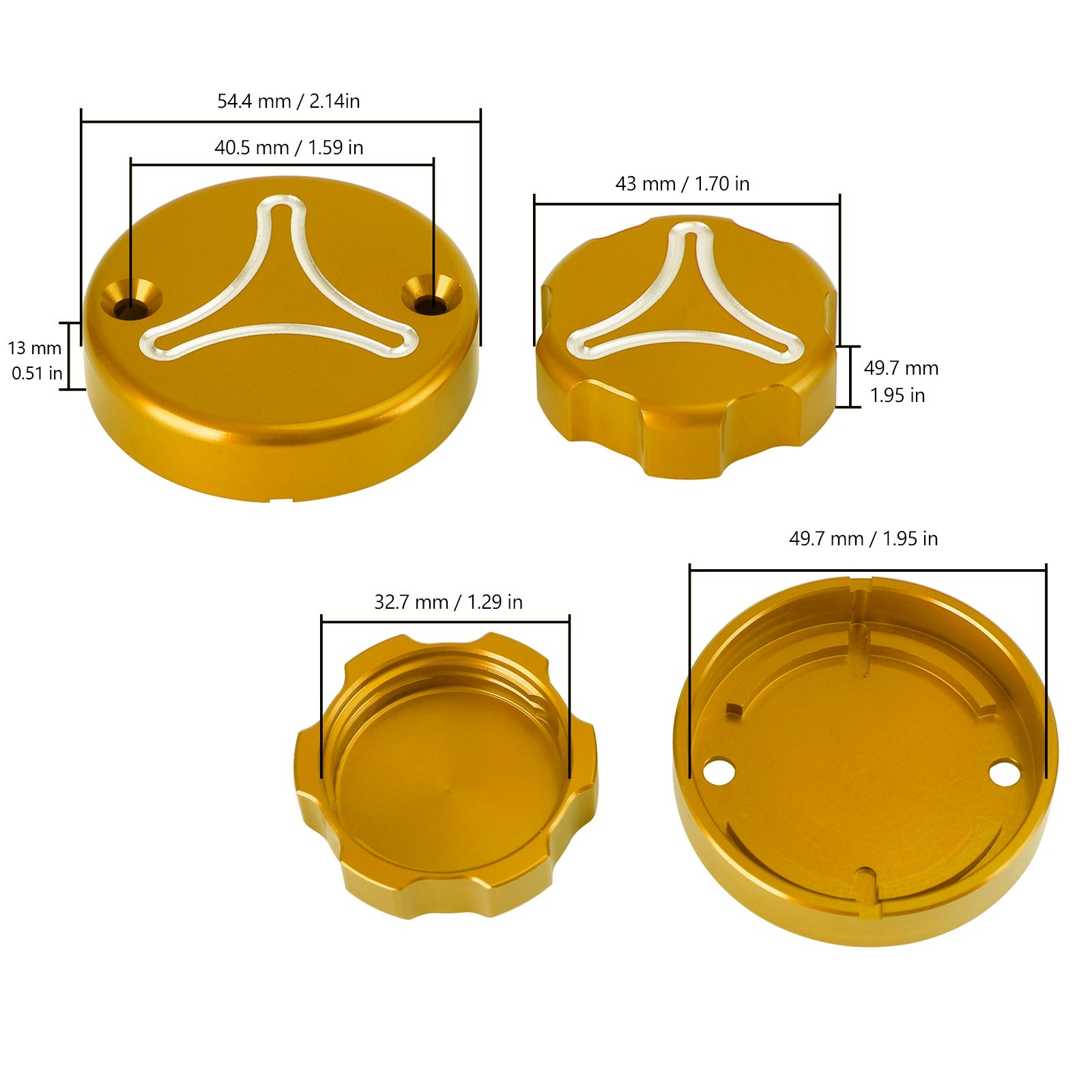 Ducati Streetfighter V2 V4 Hyper 950 1100 Sp Kit Brake & Clutch Cap