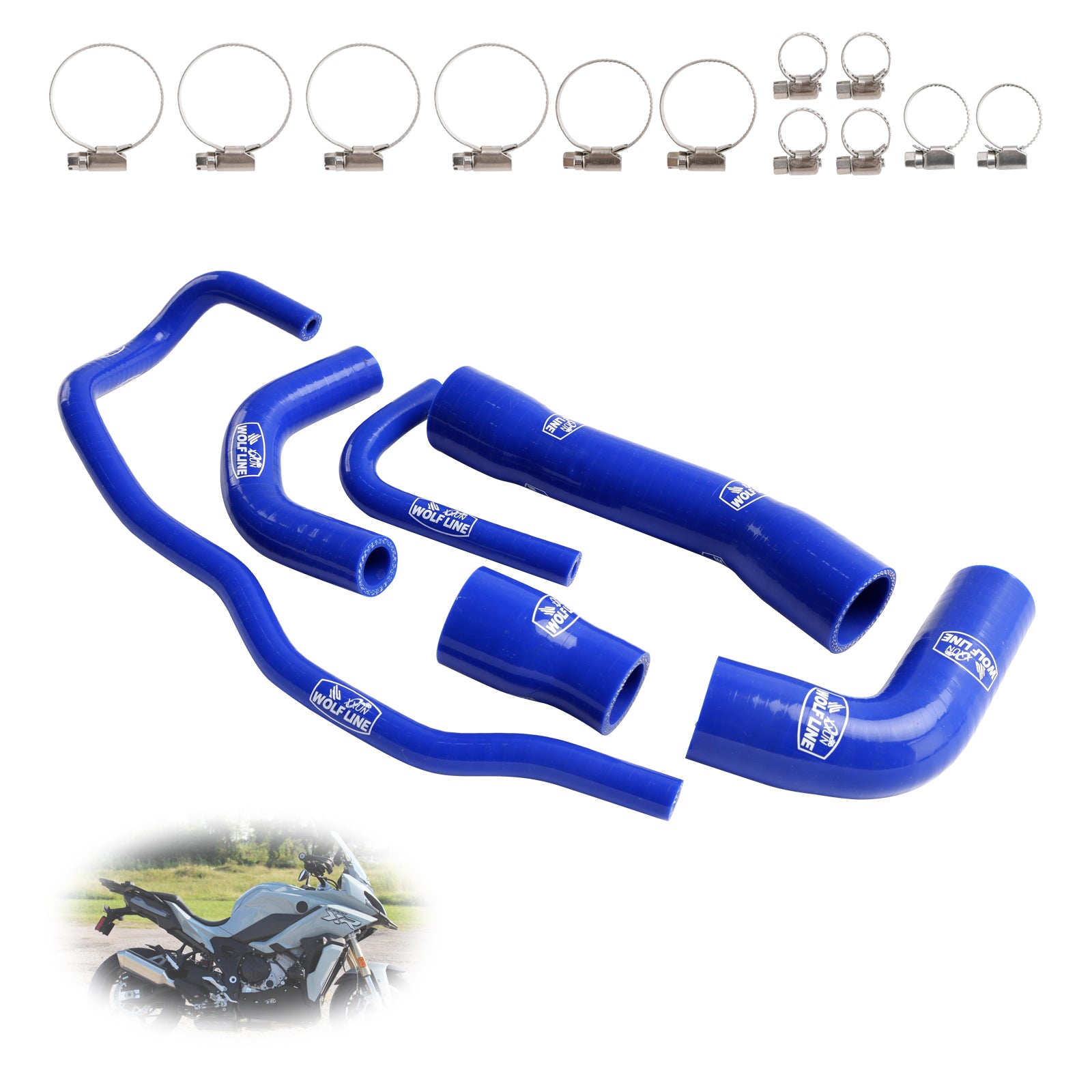 2021-2024 BMW S1000XR Silicone Radiator coolant Hose kit