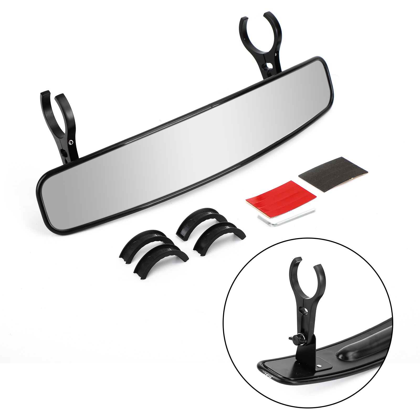 UTV 17" Rear View Mirror 2" Roll Bar For Can-am Maverick STD XRS XMR XRS XXC