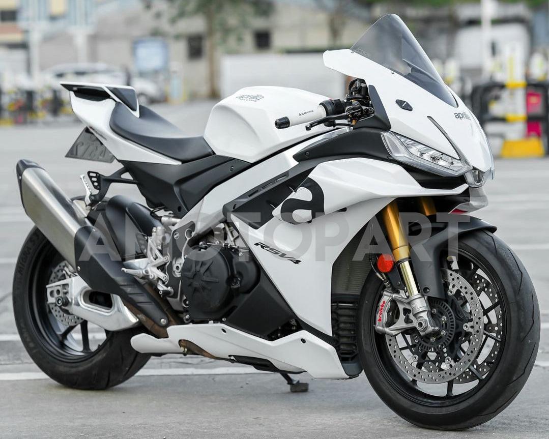Amotopart 2022-2024 Aprilia RSV4 1100 White Black Fairing Kit
