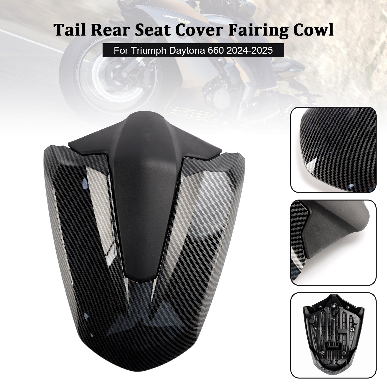 2024-2025 Daytona 660 Tail Rear Seat Cover Fairing Cowl