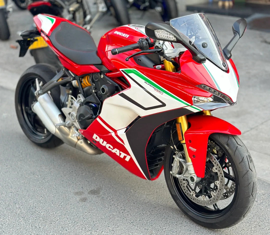 Amotopart 2017-2022 Ducati Supersport 939 / 939S Weiß Rot Verkleidungssatz