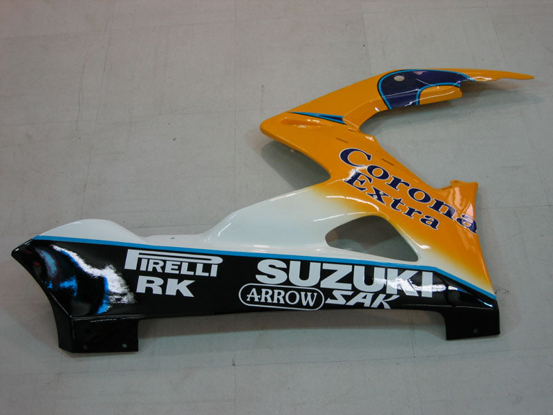 Amotopart 2005-2006 Suzuki GSXR1000 Yellow&Blue Fairing Kit