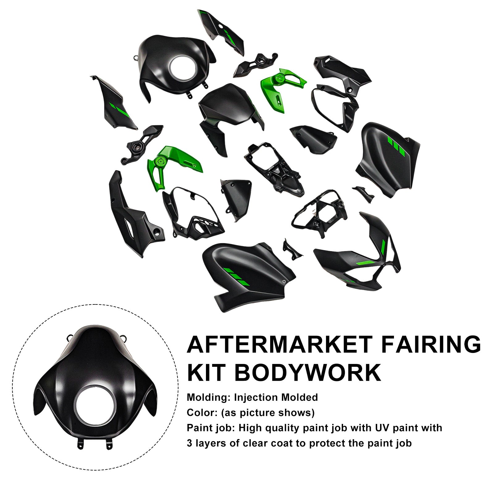 Amotopart 2025-2026 Kawasaki Z900 Fairing Kit Collection