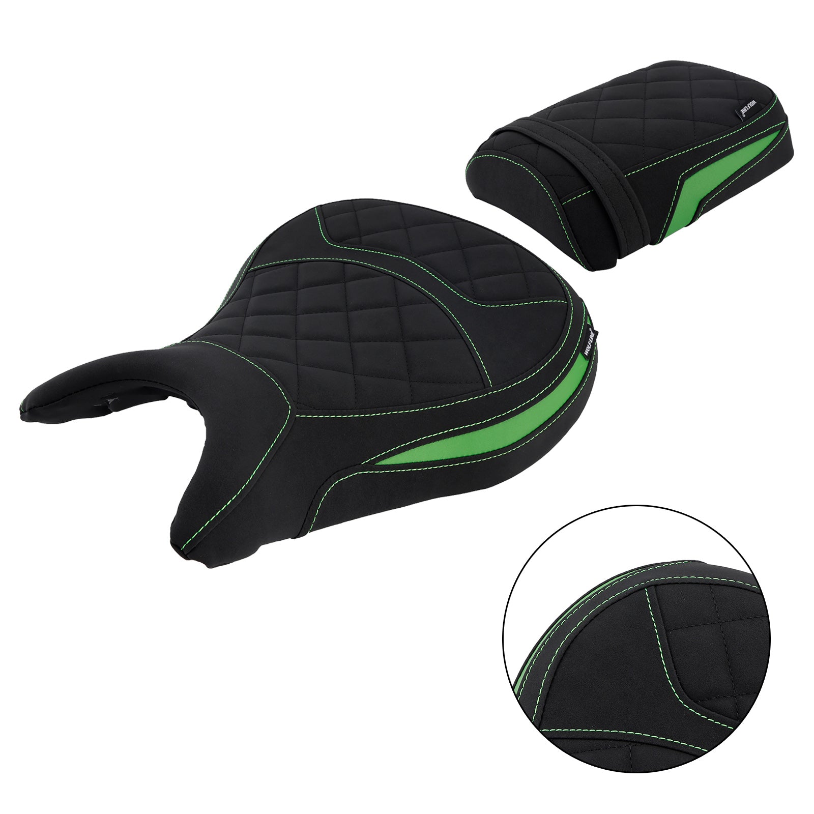 24-25 Kawasaki Eliminator 500 Front&Rear Raider Passenger Kit Lower Green