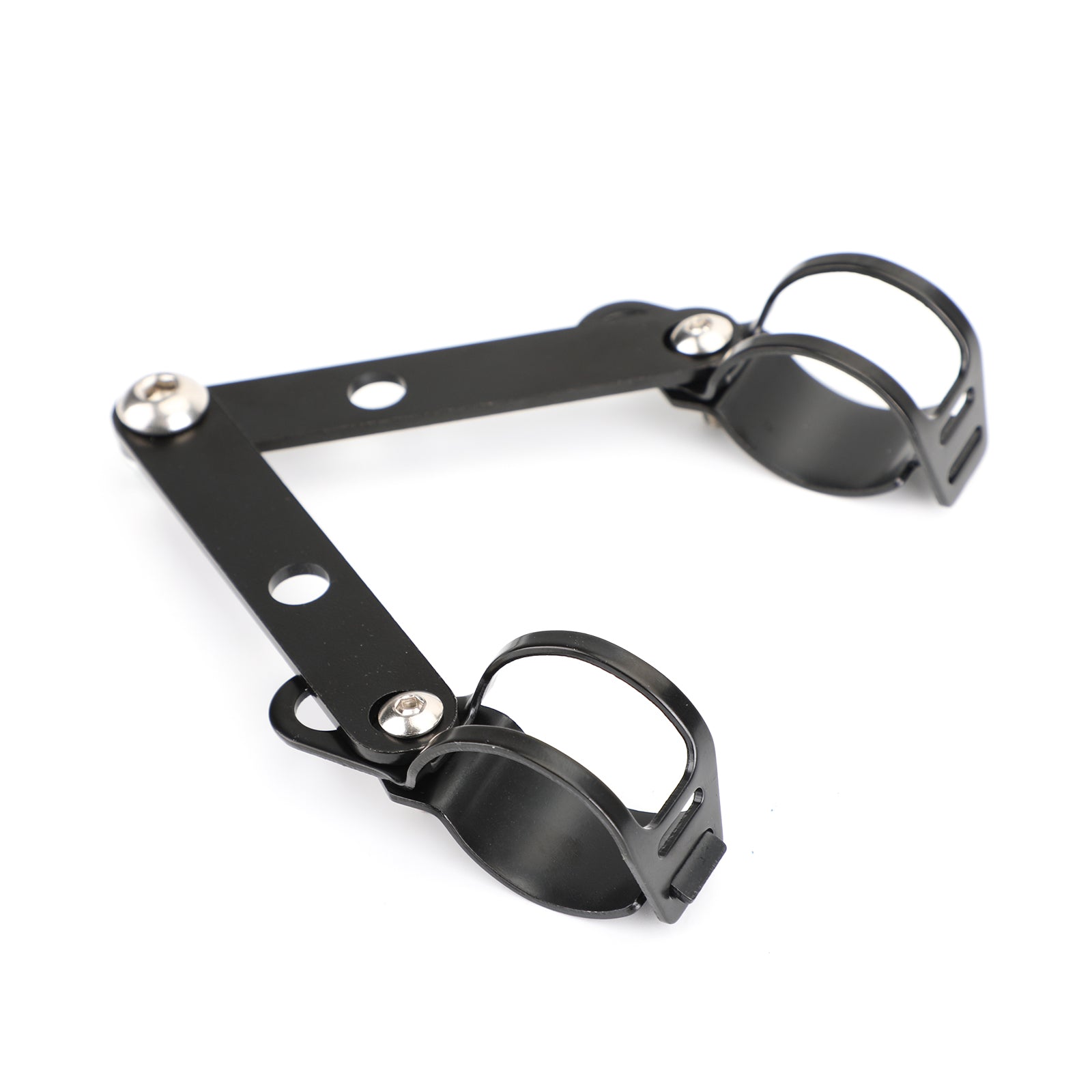 41mm-51mm Garfo Preto Suporte de Montagem de Farol Adaptador de Suporte de Lâmpada de Cabeça de Motocicleta